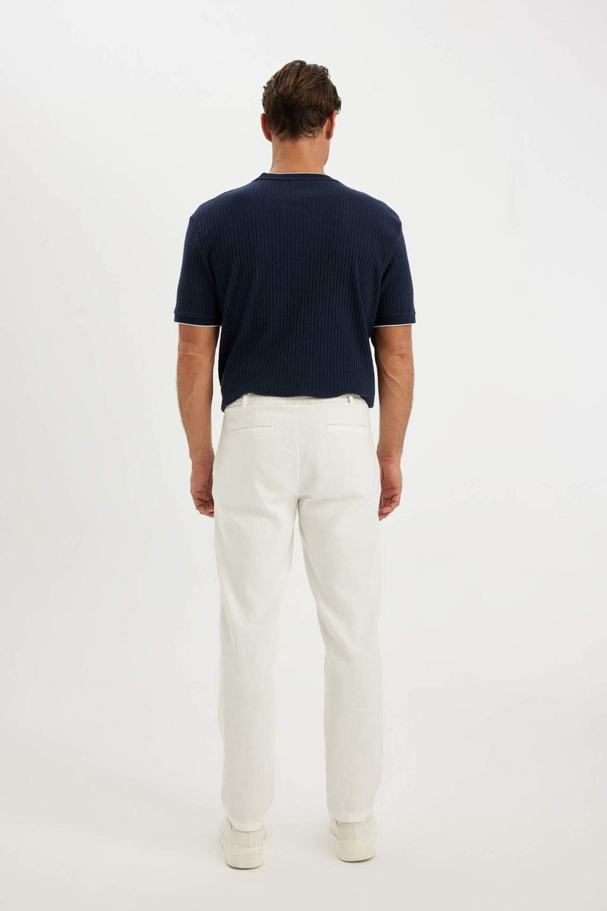 DeFacto D4251AX Erkek Pantolon - Beyaz
