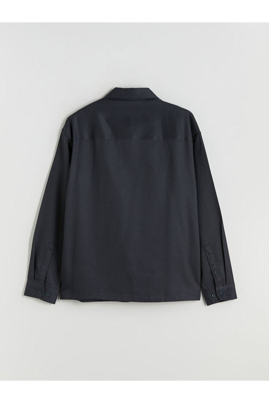 LCW ERKEK W5I464F8 UK.GMK,V-TENCEL - Petrol Mavisi