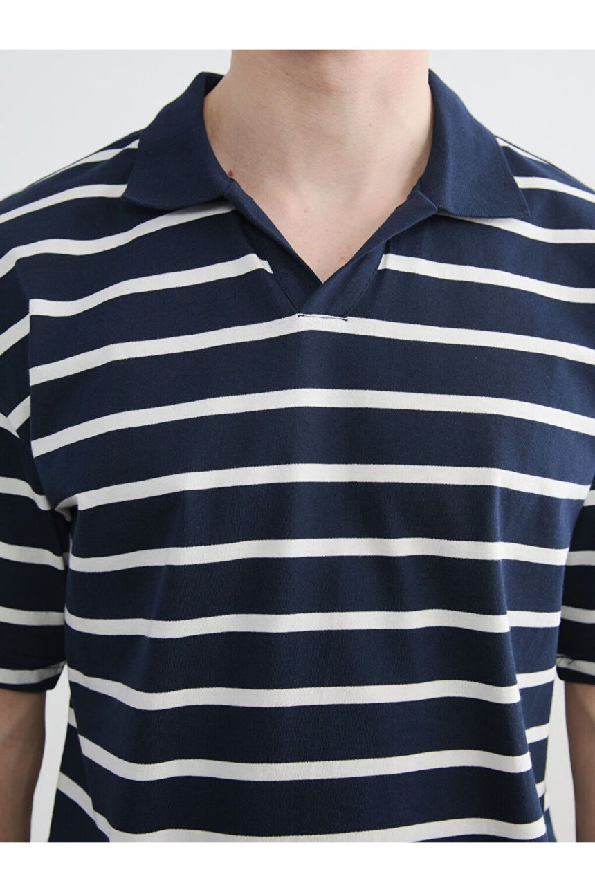 LCW ERKEK S6OJ22D8 KK.TSH,XM-NAUTICAL-POLO - Koyu Lacivert