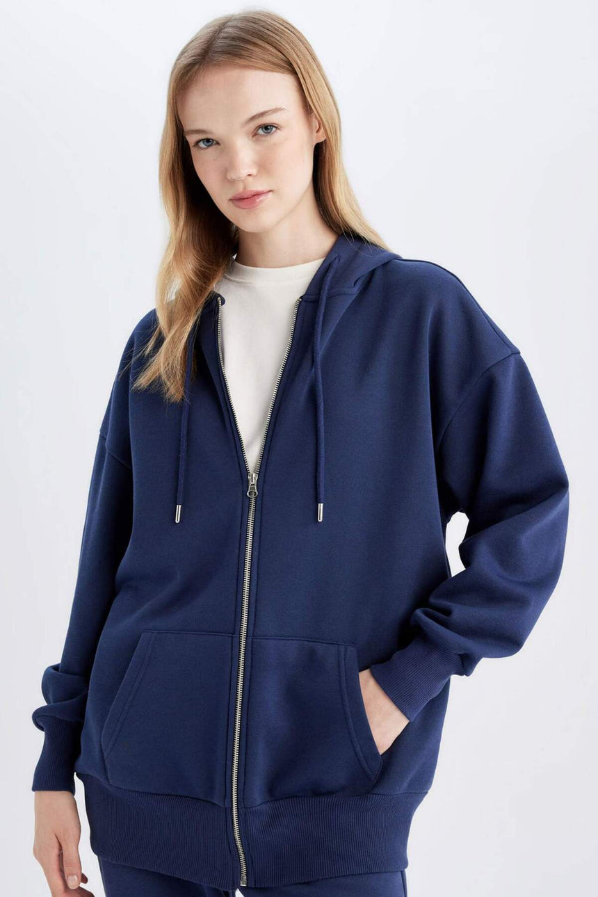 Defacto Kadın Cardigan V4233AZ - Koyu Lacivert