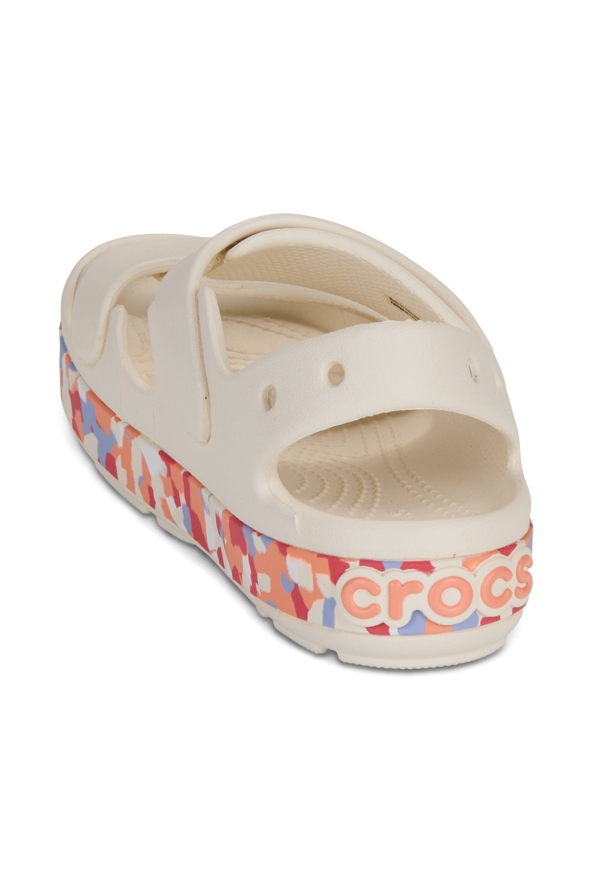 Crocs Crocband Cruiser Glow Confetti Band Sandal Çocuk Sandalet 212528 - Kırık Beyaz/Açık Pembe