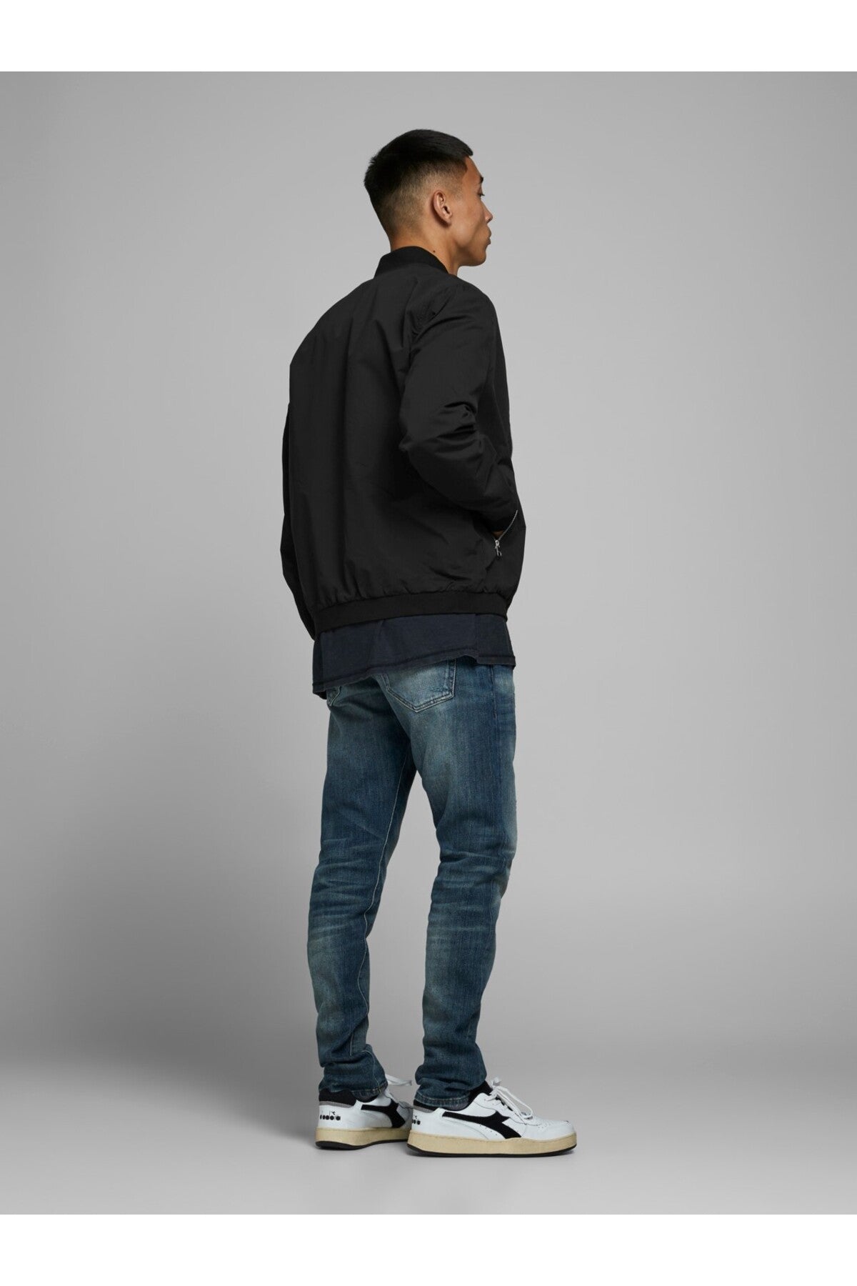 Jack & Jones Rush Erkek Bomber Mont 12165203 - Siyah