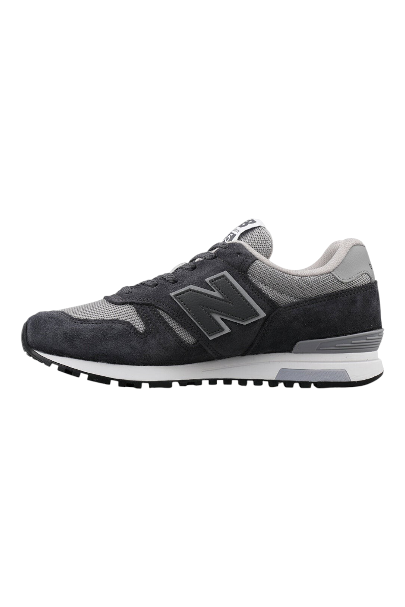 Sporline New Balance 565 antrasit süet ve file detaylı erkek günlük spor ayakkabı yan görünüm