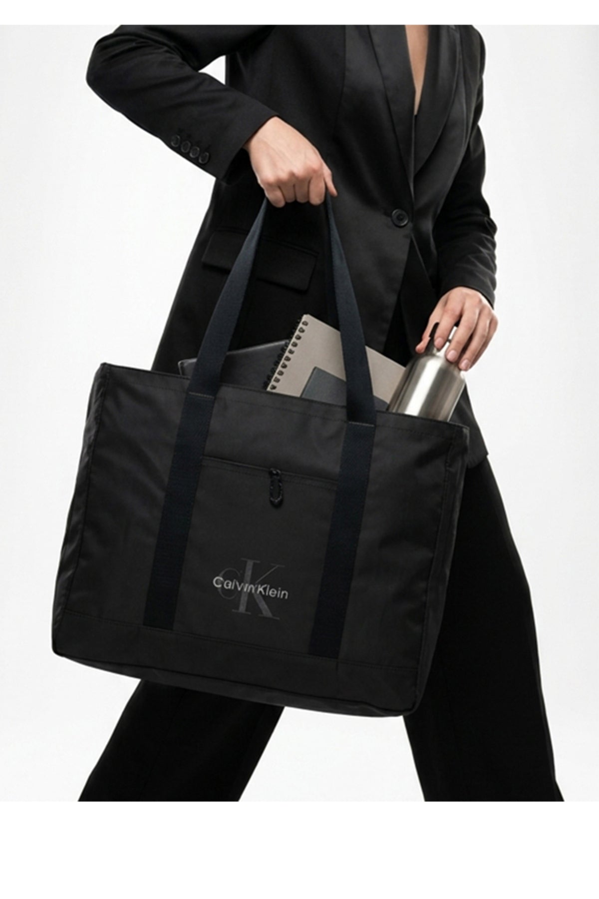 Calvin Klein Bold EW Tote Erkek El Çantası LV04D3528G - Siyah