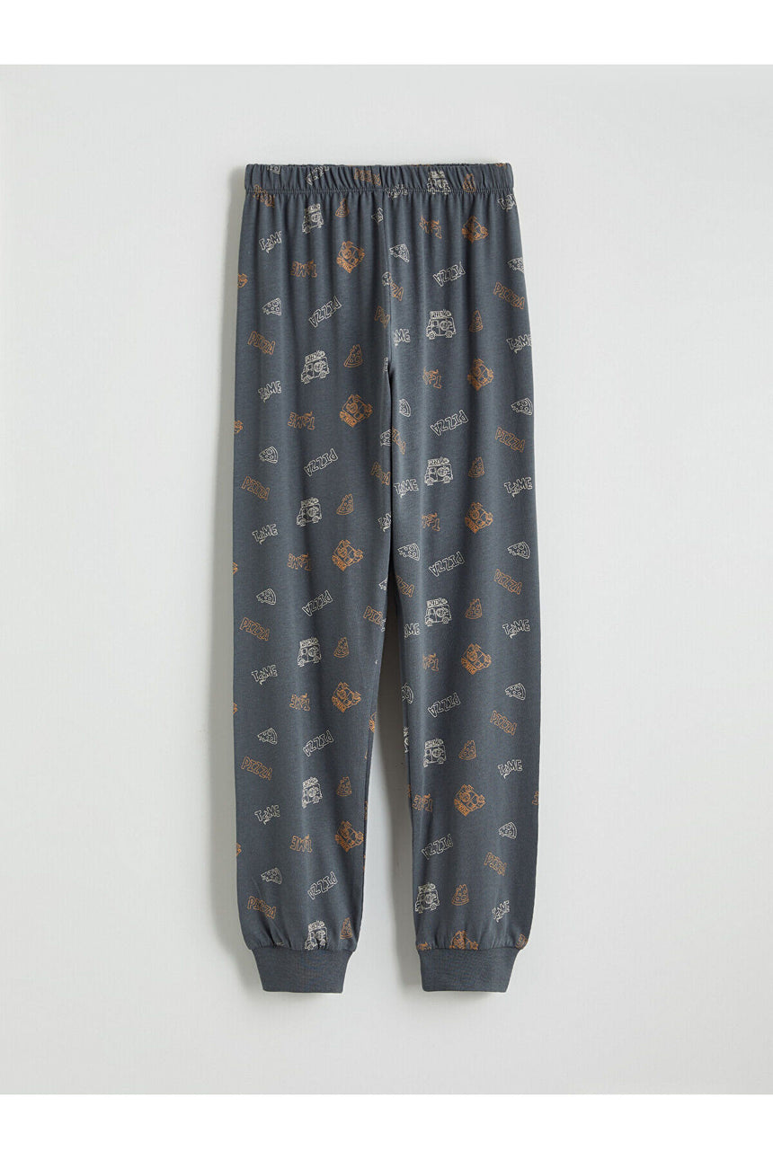 LC Waikiki Çocuk Pijama Takımı W5NJ76B4 - Koyu Turuncu