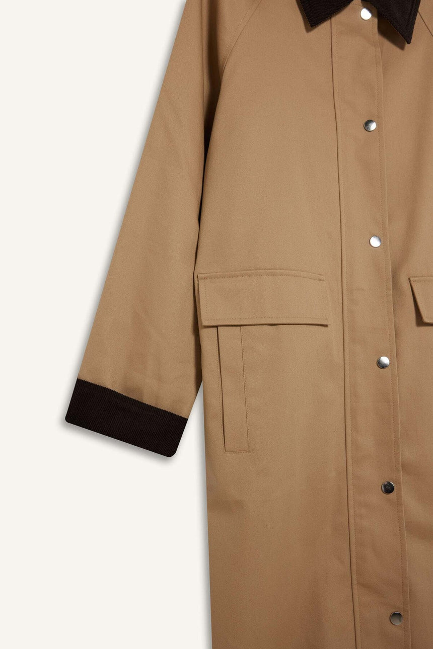 Defacto Kadın Trenchcoat E8594Ax - Açık Kahve