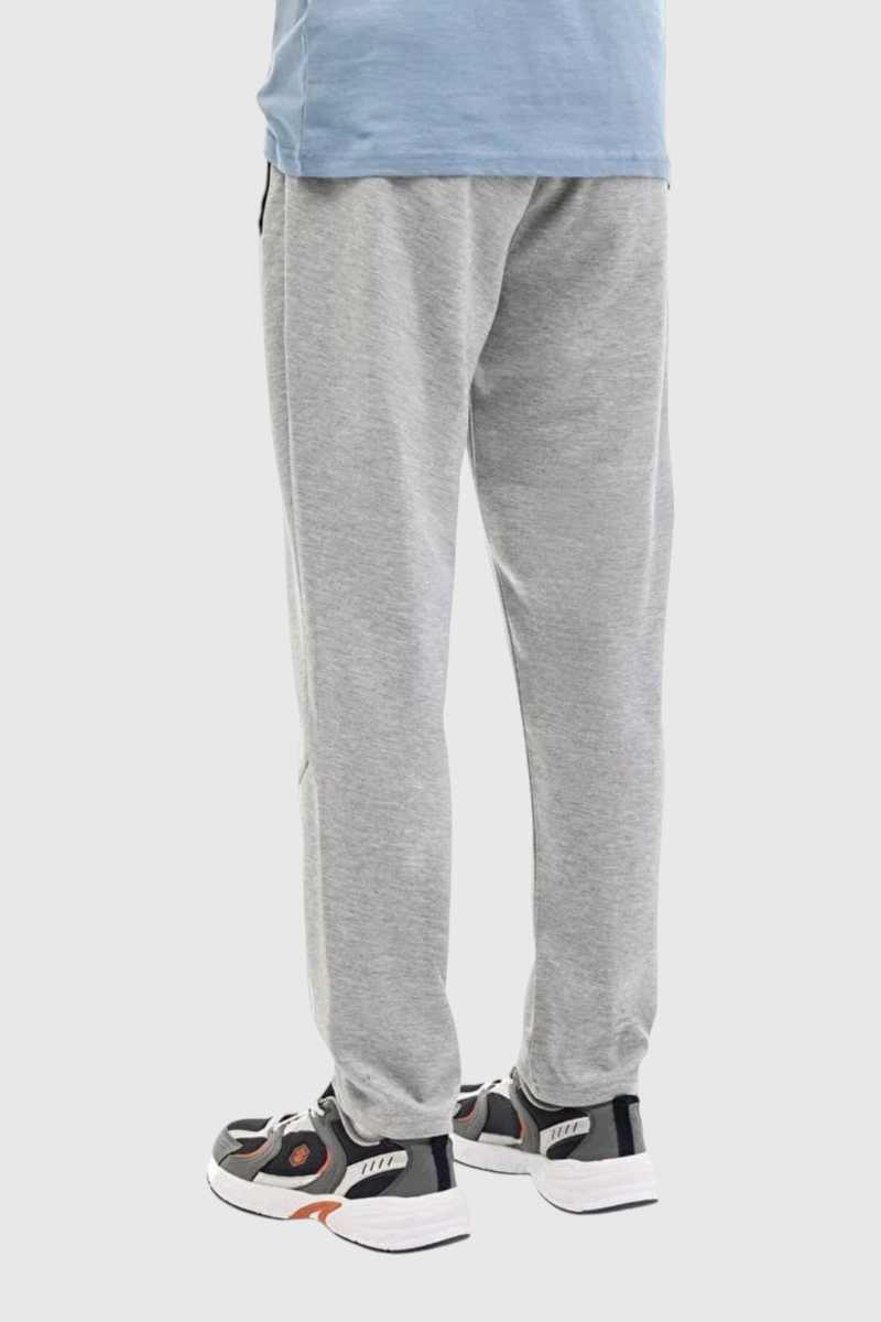 Sporline Lumberjack gri renkli, regular kesim, polyester karışımlı erkek eşofman altı