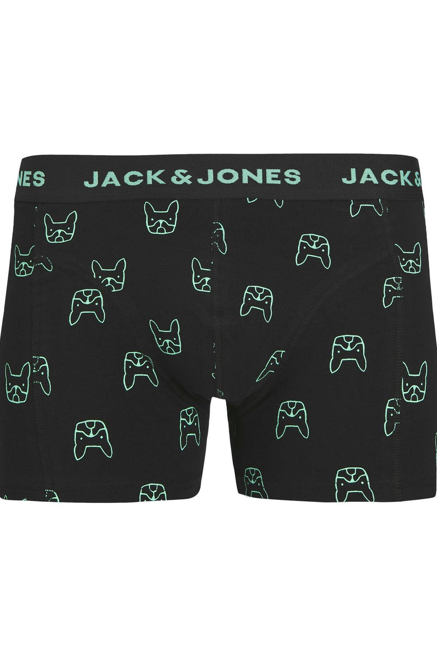 JACK&JONES JACDENIM DOG TRUNKS 3 PACK NOOS 12275817 - Koyu Lacivert