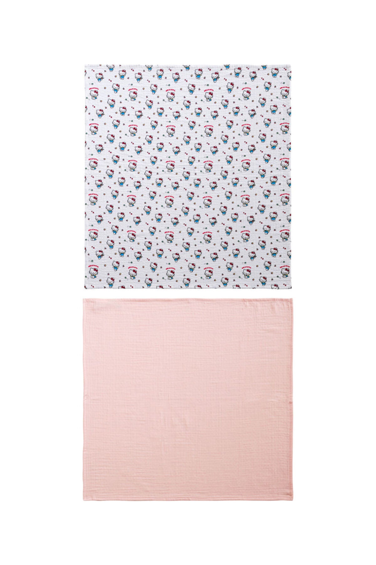 LC Waikiki Home Hello Kitty 2'li Müslin Bebek Örtüsü S60058B1 - Karışık
