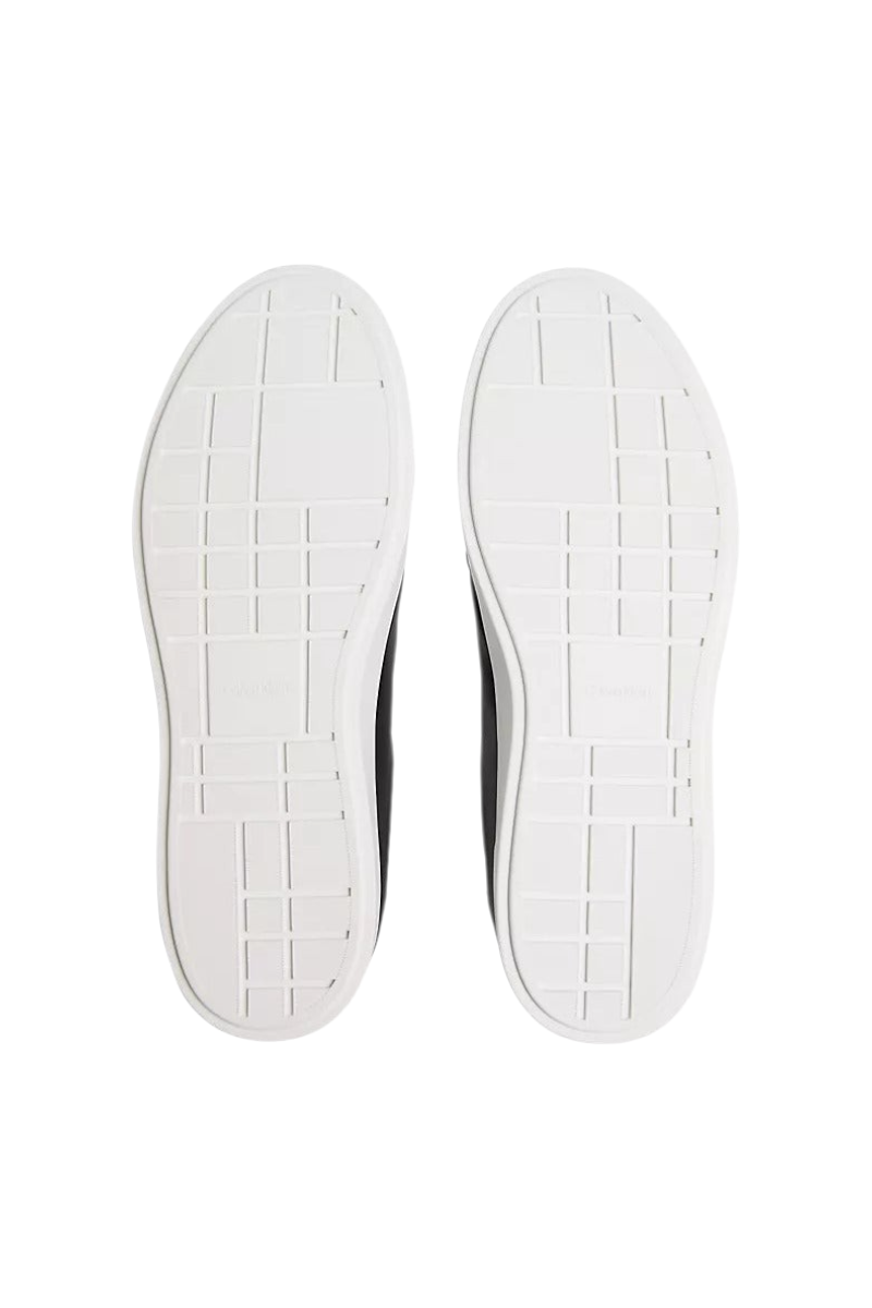 Sporline Calvin Klein siyah deri erkek sneaker ayakkabı taban görünümü