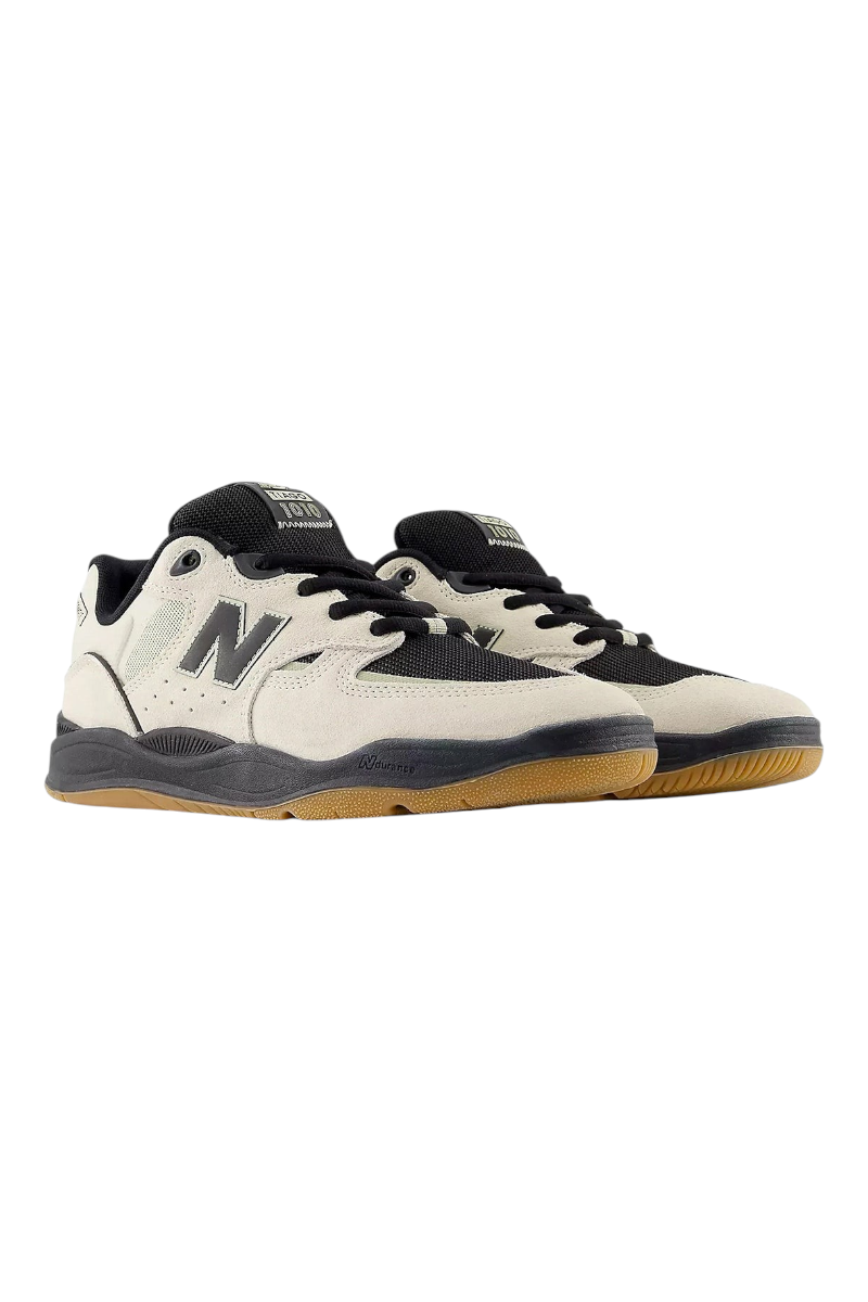 Sporline New Balance Numeric Tiago Lemos 1010 siyah ve bej renkli, süet detaylı profesyonel kaykay ayakkabısı
