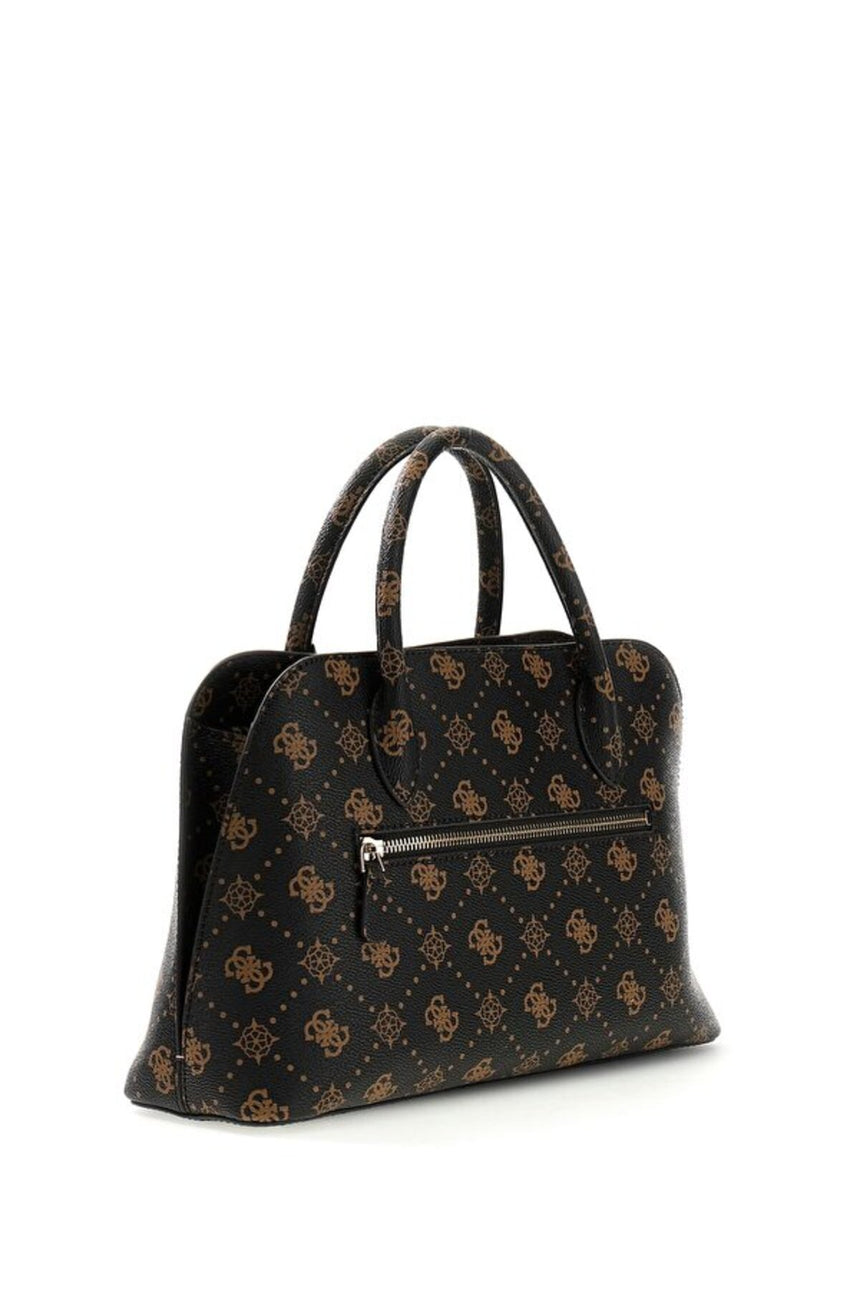 GUESS KADIN EMELIE LOGO 2 COMP SATCHEL HWGP9928060 - Parlak Yeşil