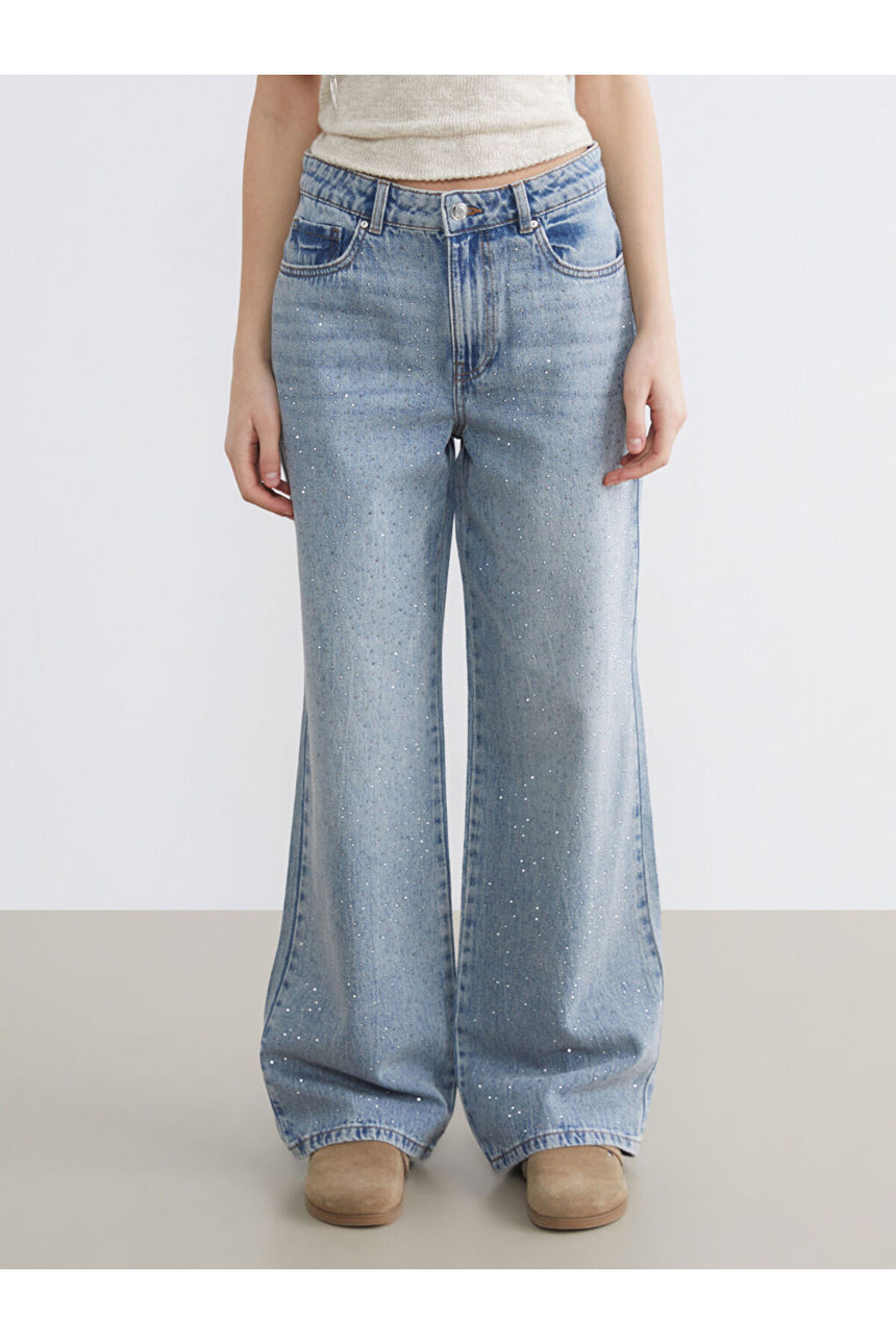 LC Waikiki Kadın Jean Pantolon S6H061B8 - Mavi
