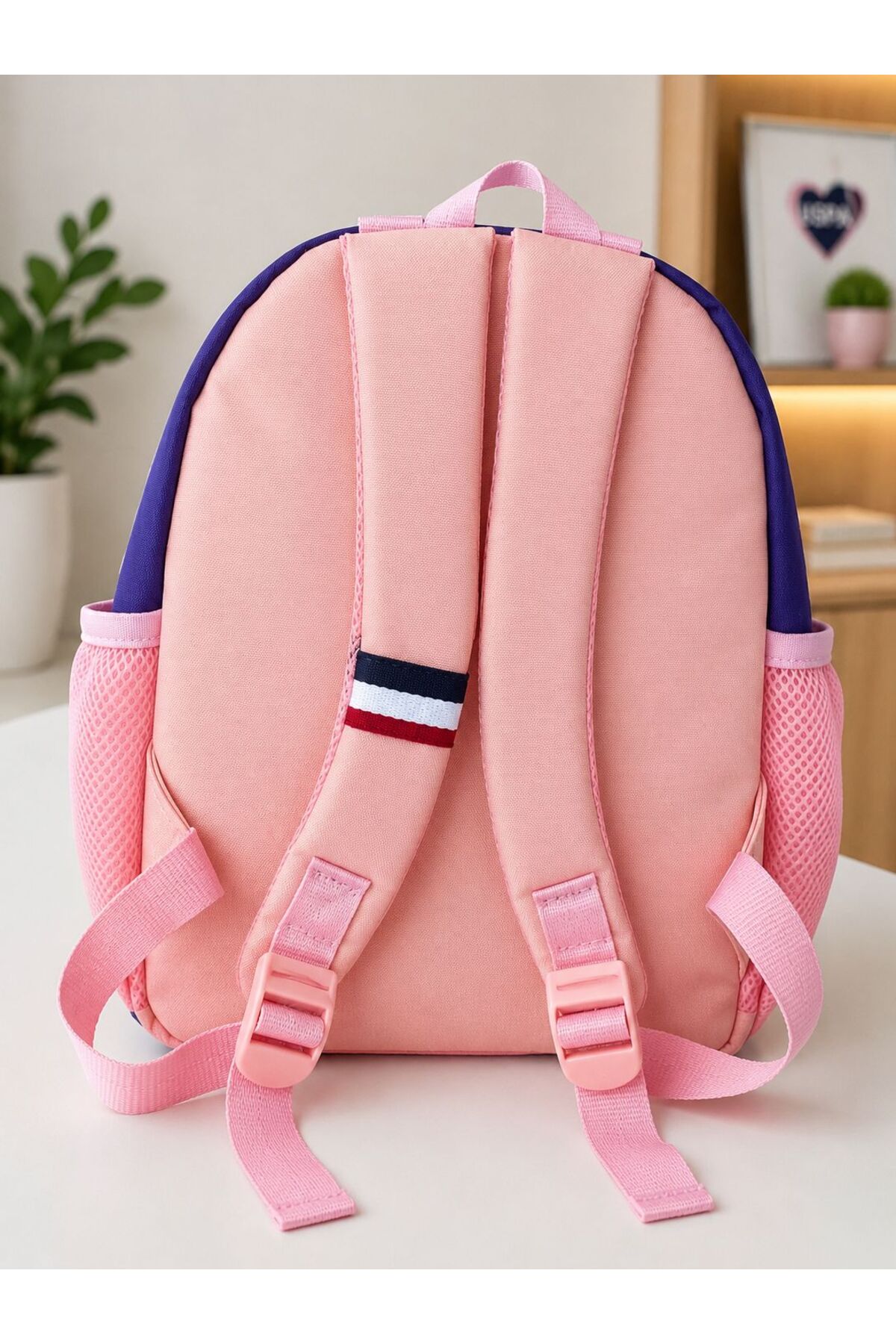 U.S. Polo Assn. Çocuk Okul Çantası PLCAN26132 - Pudra/Mor