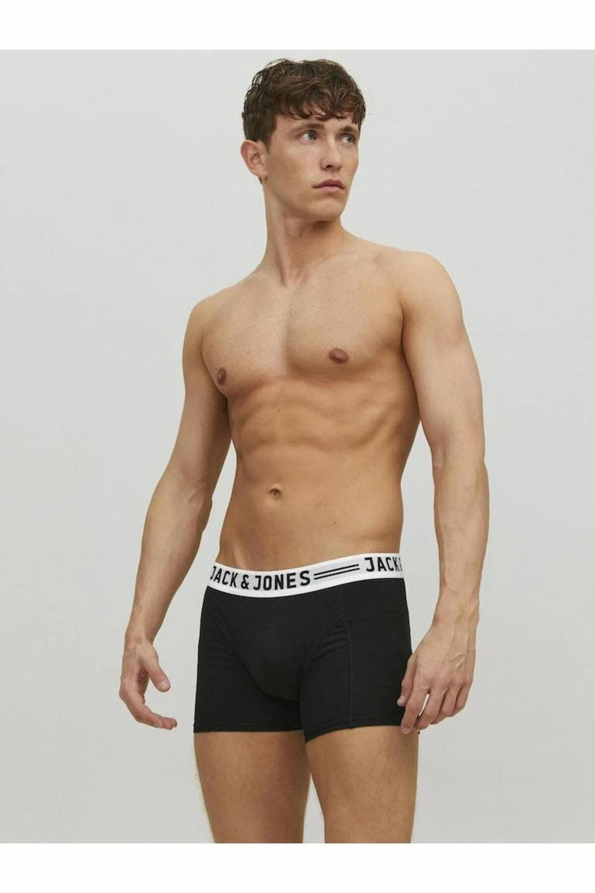JACK&JONES SENSE TRUNKS 3-PACK NOOS 12081832 - Siyah