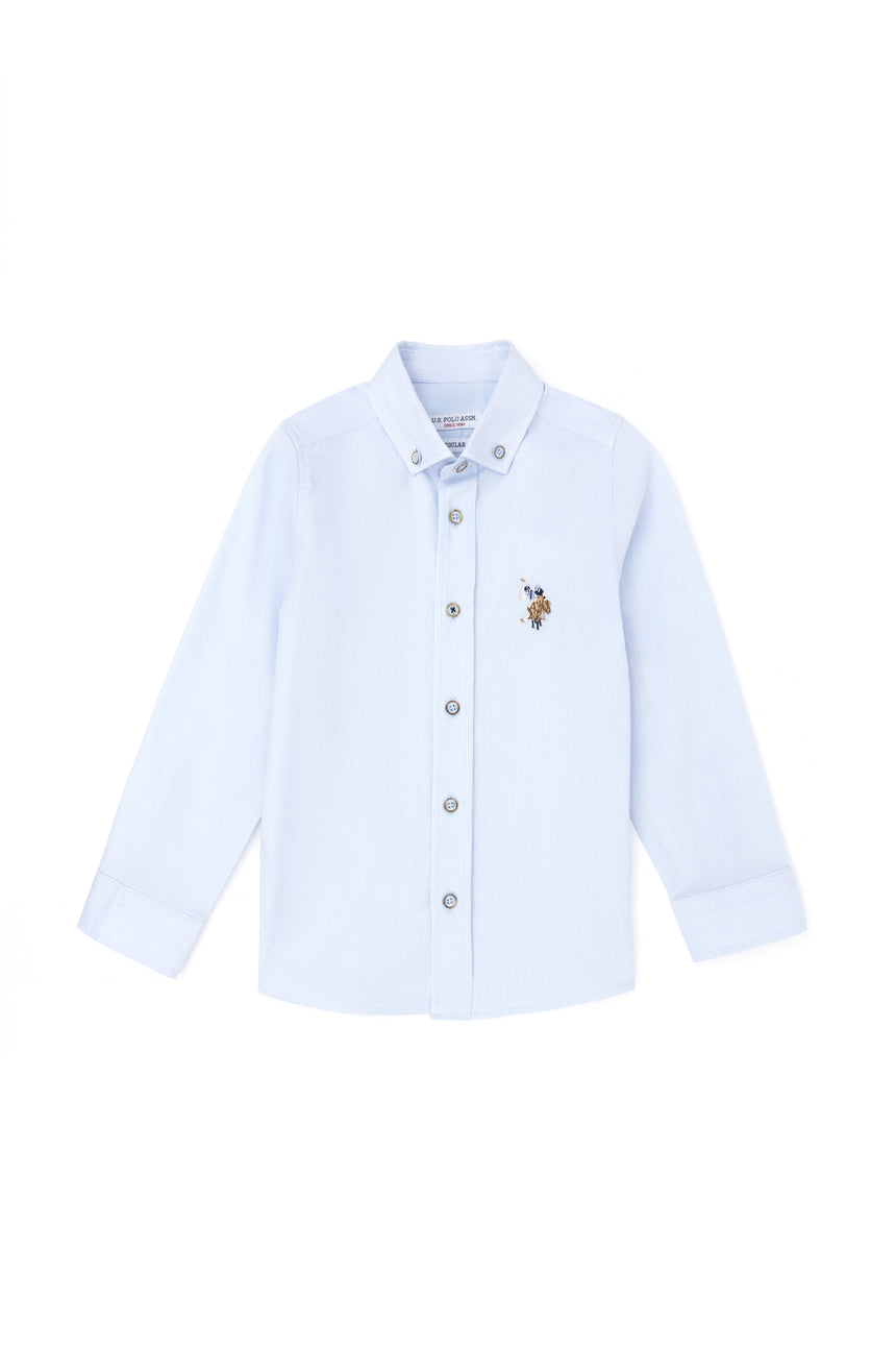 US POLO ASSN ERKEK COCUK DOKUMA GÖMLEK 1840451 - Kırmızı