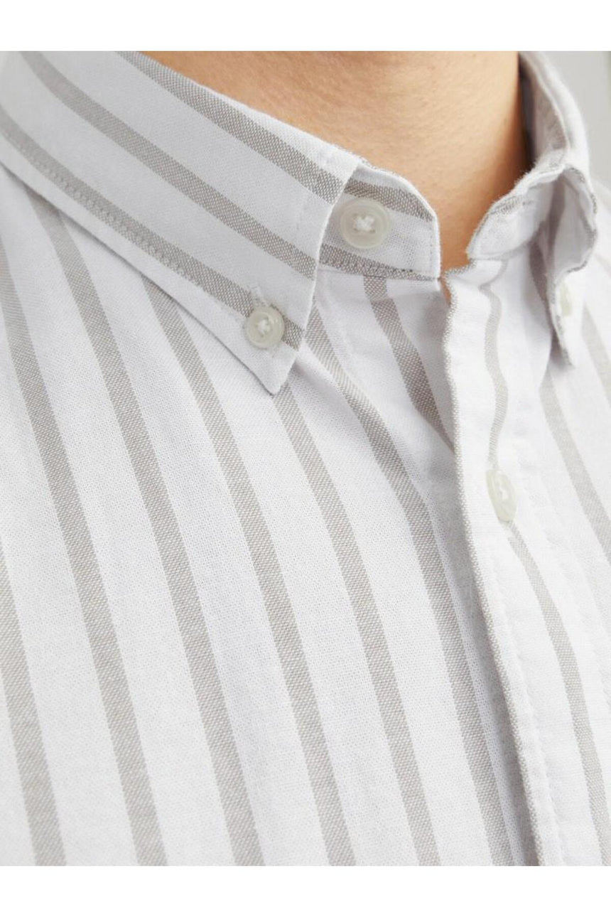JACK&JONES JJEOXFORD SHIRT LS NOOS 12182486 - Açık Kahverengi