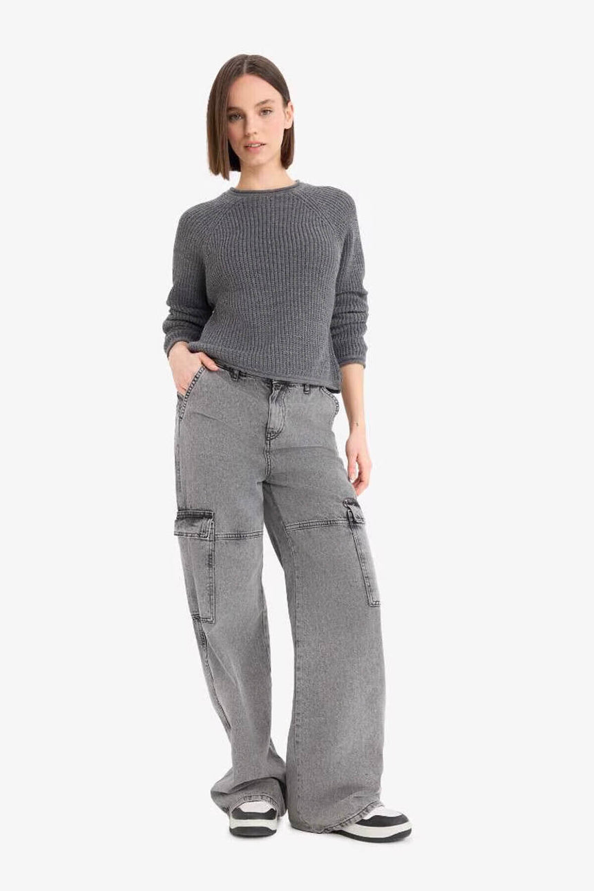 Defacto Kadın Pullover L2567Az - Antrasit
