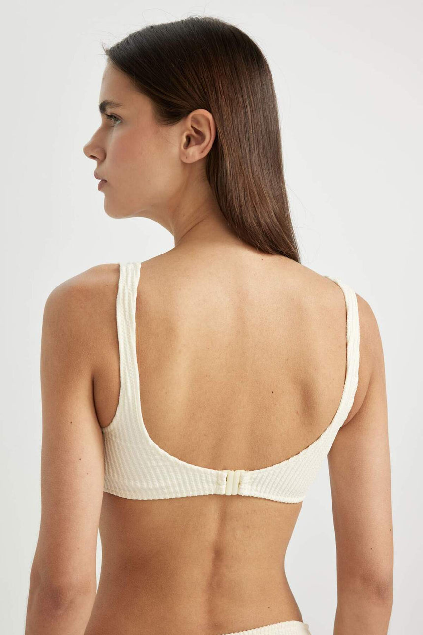 DeFacto Kadın Bikini Üstü B6903AX - Ekru