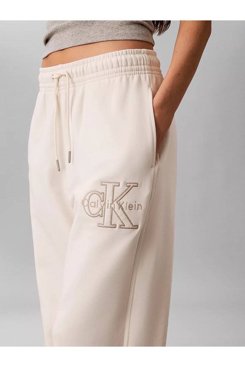 Calvin Klein Kadın BABY TERRY SEASONAL MONOLOGO PAN LV047G822G - Beyaz