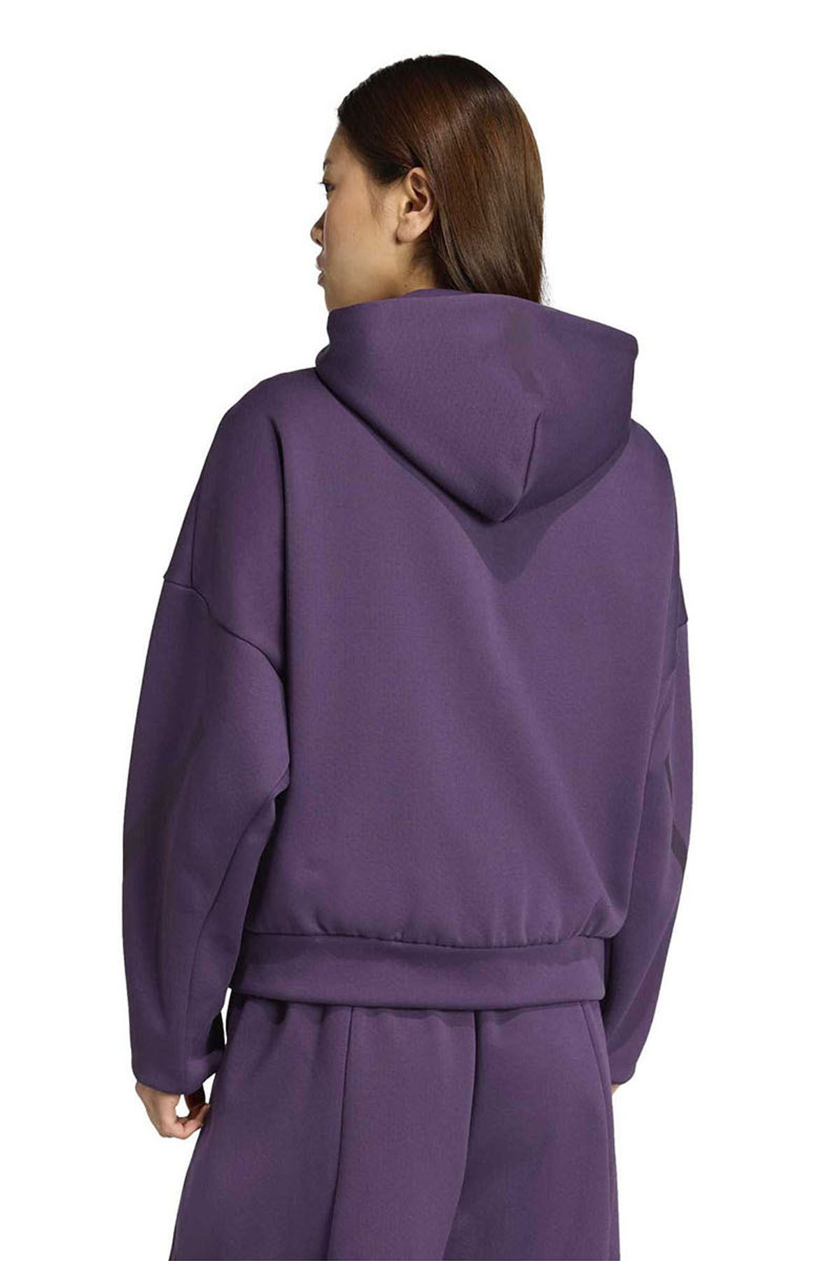 adidas Z.N.E. Kadın Fermuarlı Sweatshirt KC4569 - Mor