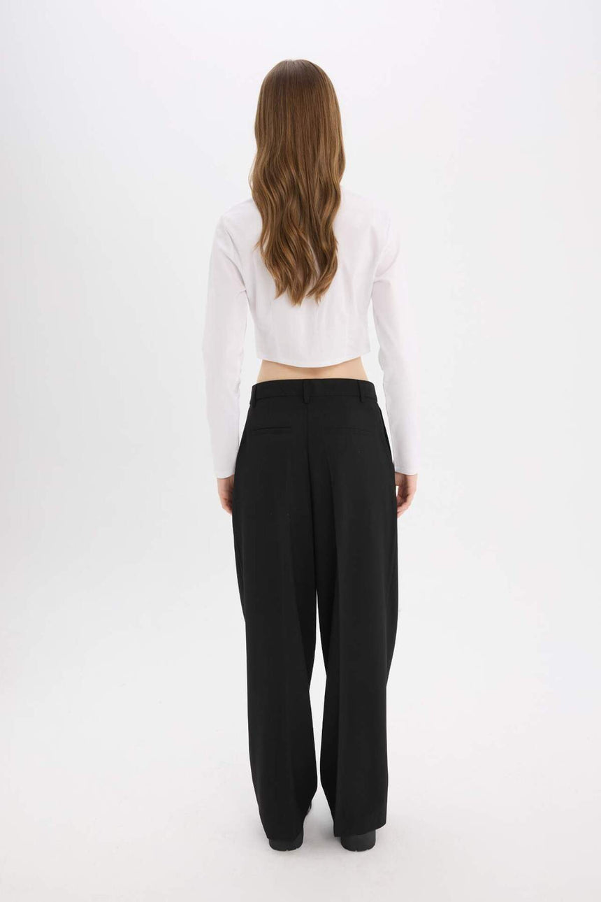 Defacto Kadın Trousers D8150AX - Siyah