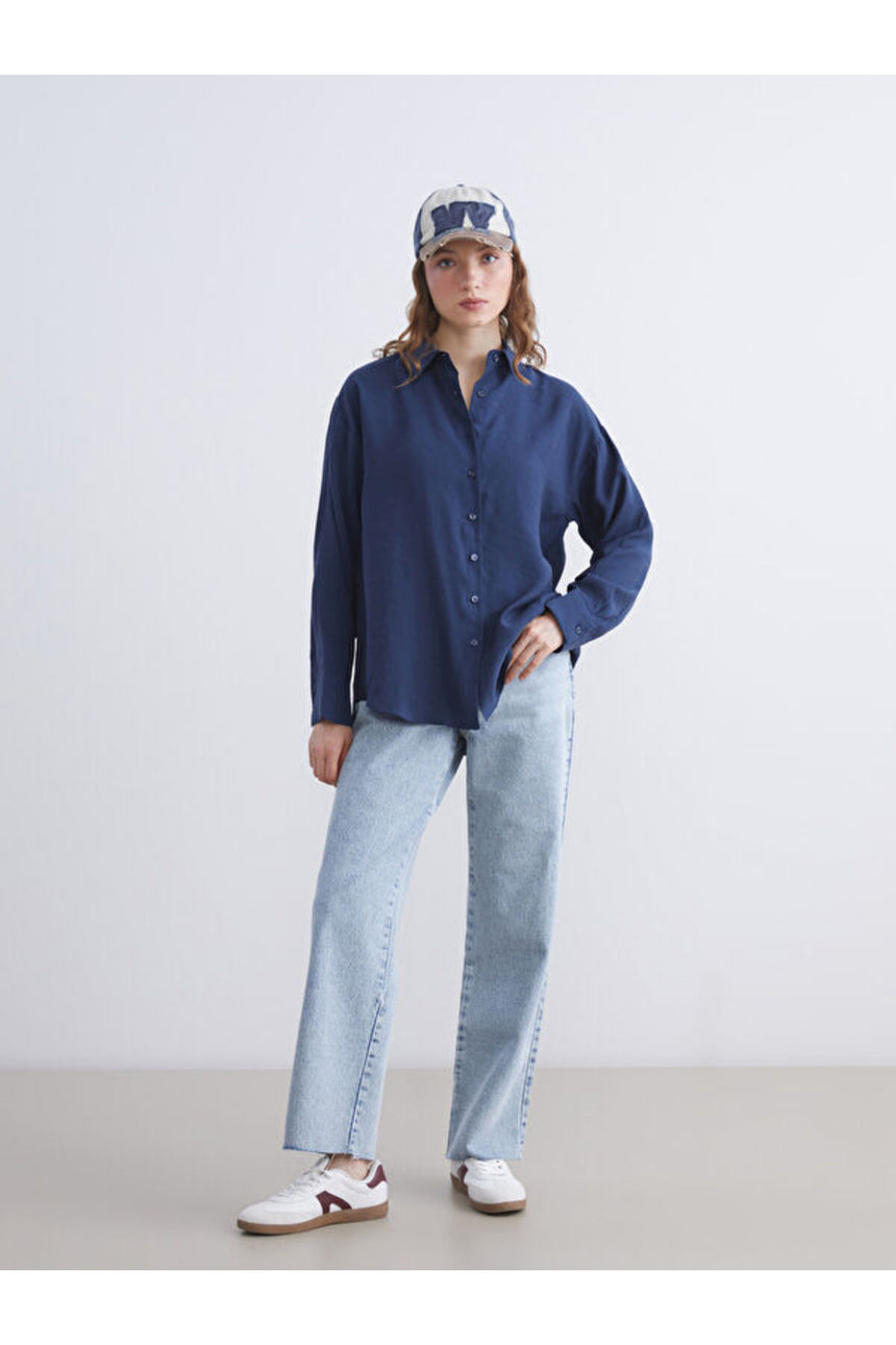 Lcw Kadın Uk.Gmk,Modas-Shirt-Tr W5Jc49Ah - Çivit Mavisi