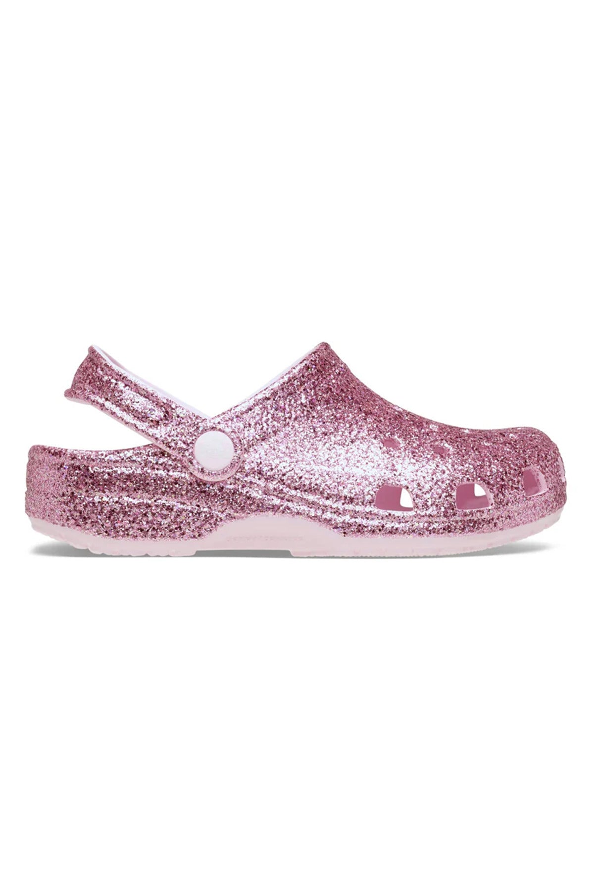Crocs Classic Chunky Glitter Clog Çocuk Terlik 211939 - Açık Pembe