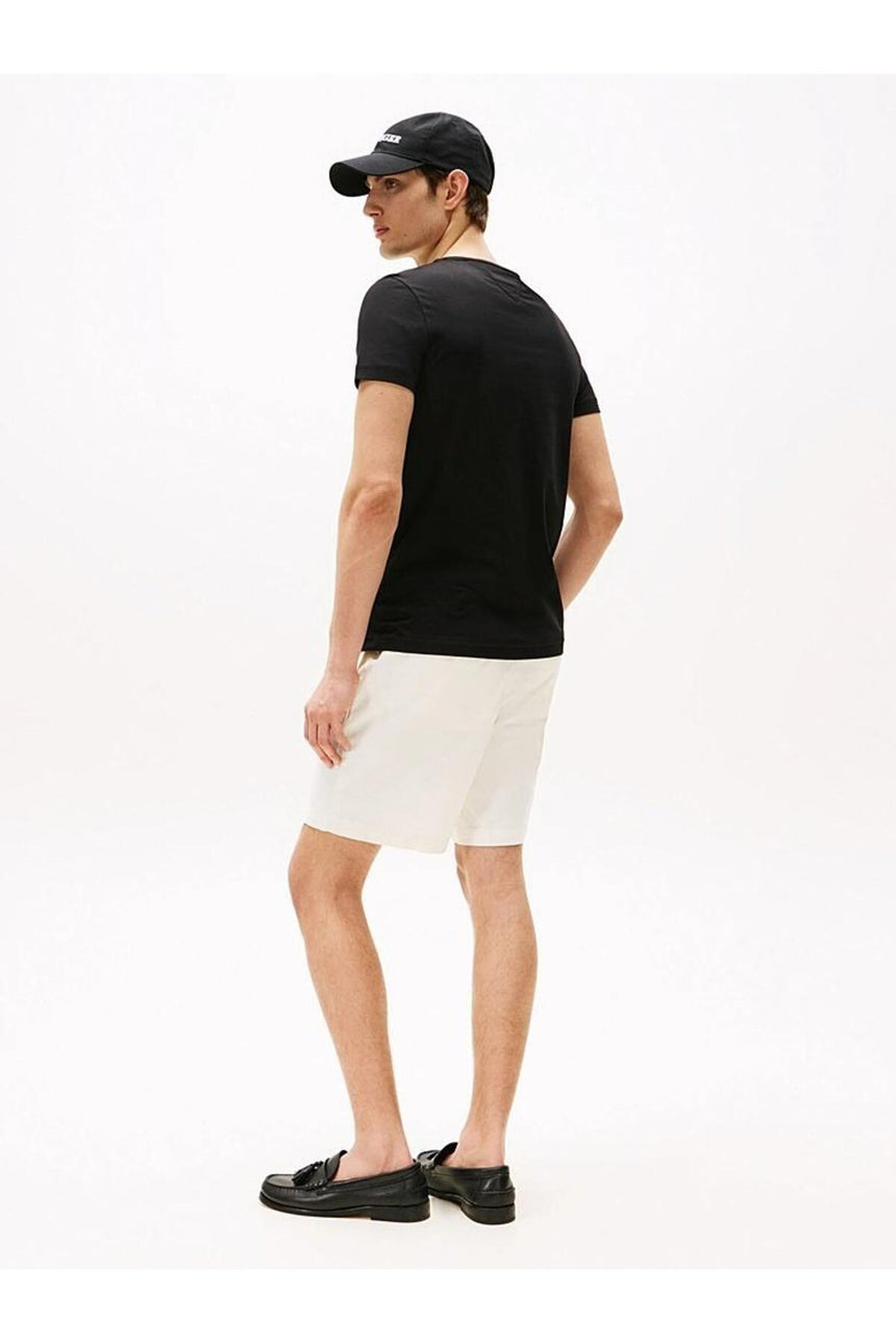 Tommy Hilfiger ERKEK CORE STRETCH SLIM C-NECK TEE MW0MW27539 - Siyah