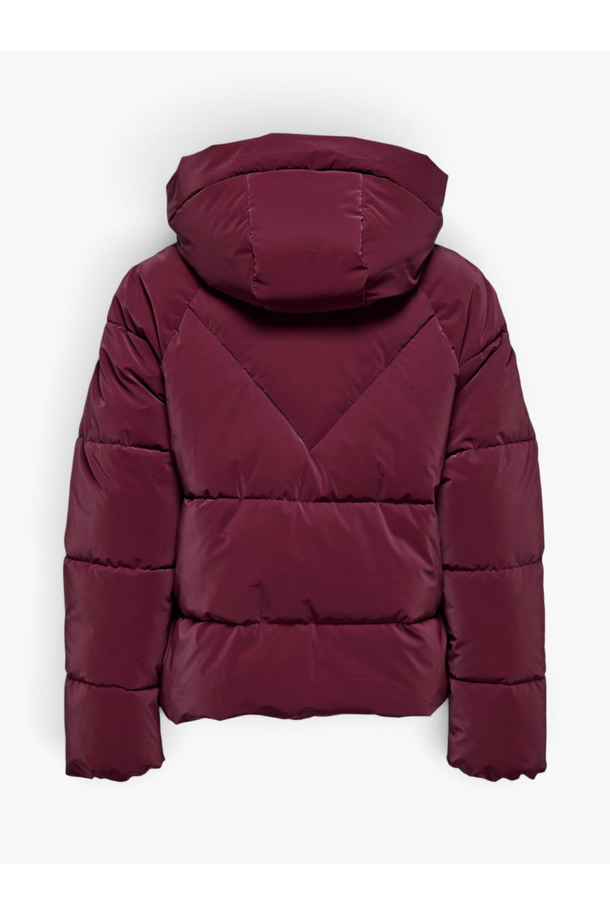 ONLY ONLECE PUFFER JACKET CS OTW 15318451 - Koyu Kırmızı