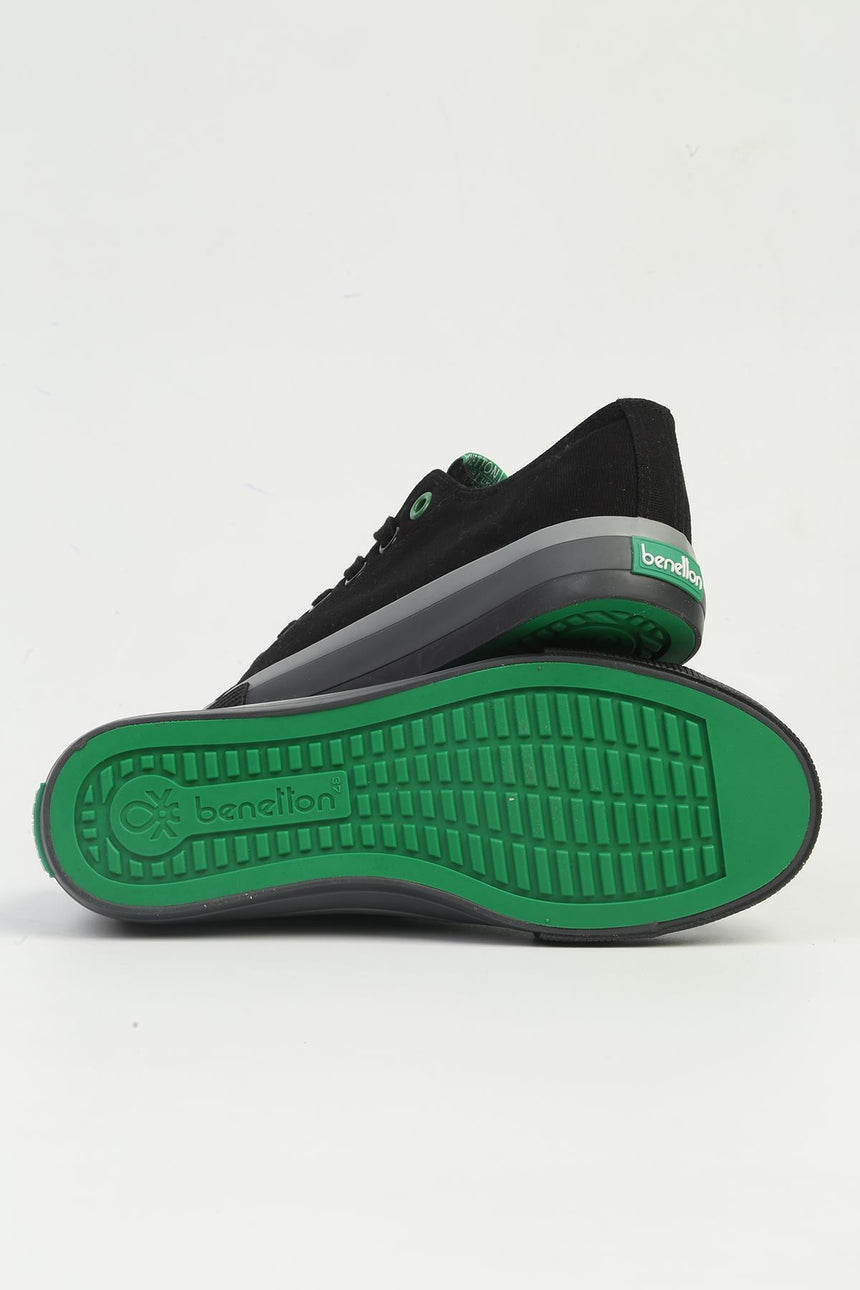 benetton bayan spor ayakkabı bnı-10031 - Siyah