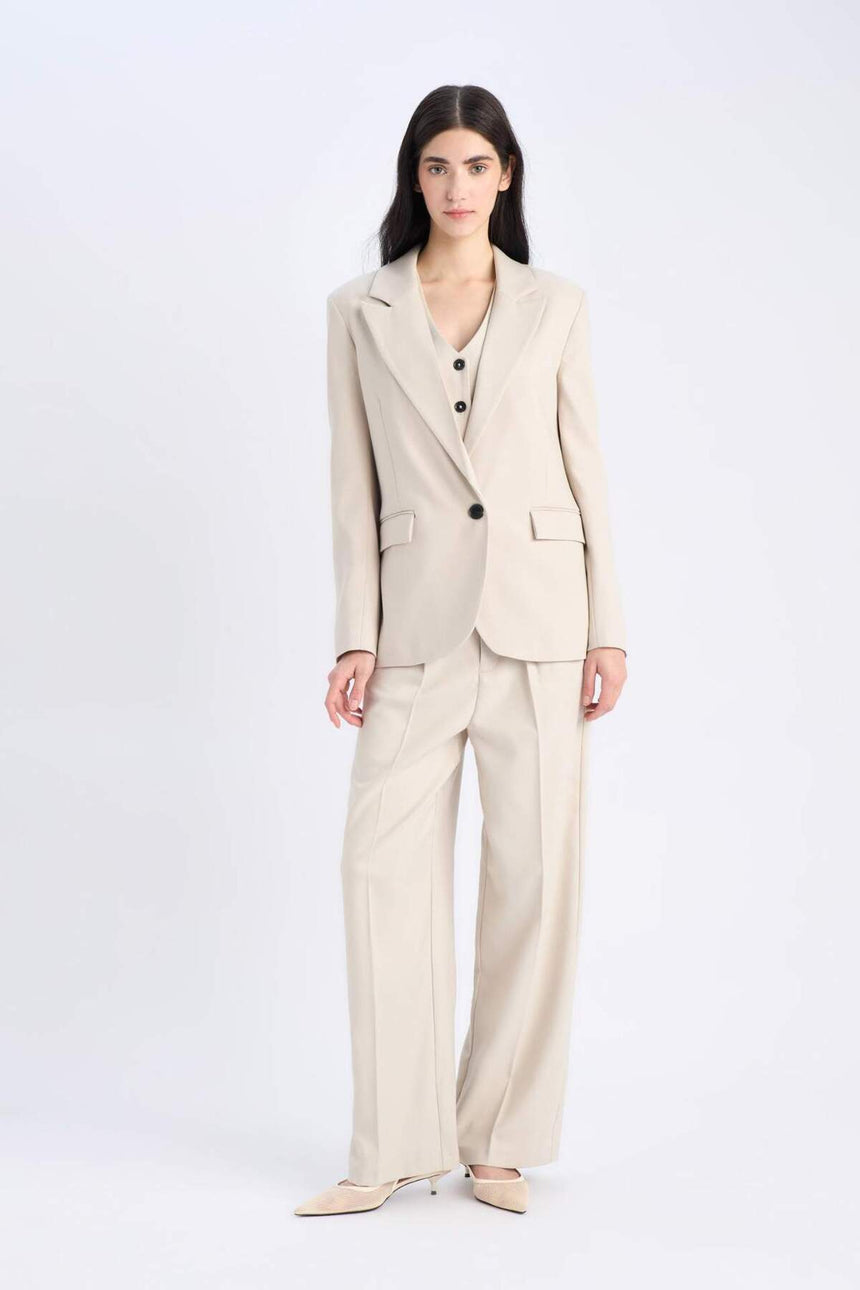 Defacto Kadın Blazer B0490Ax - Açık Kahve