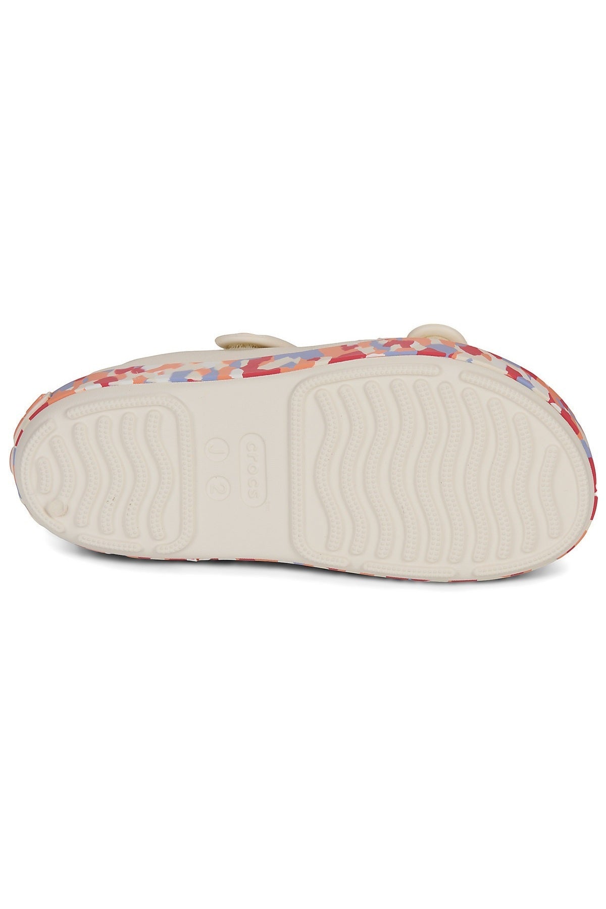 Crocs Crocband Cruiser Glow Confetti Band Sandal Çocuk Sandalet 212528 - Kırık Beyaz/Açık Pembe