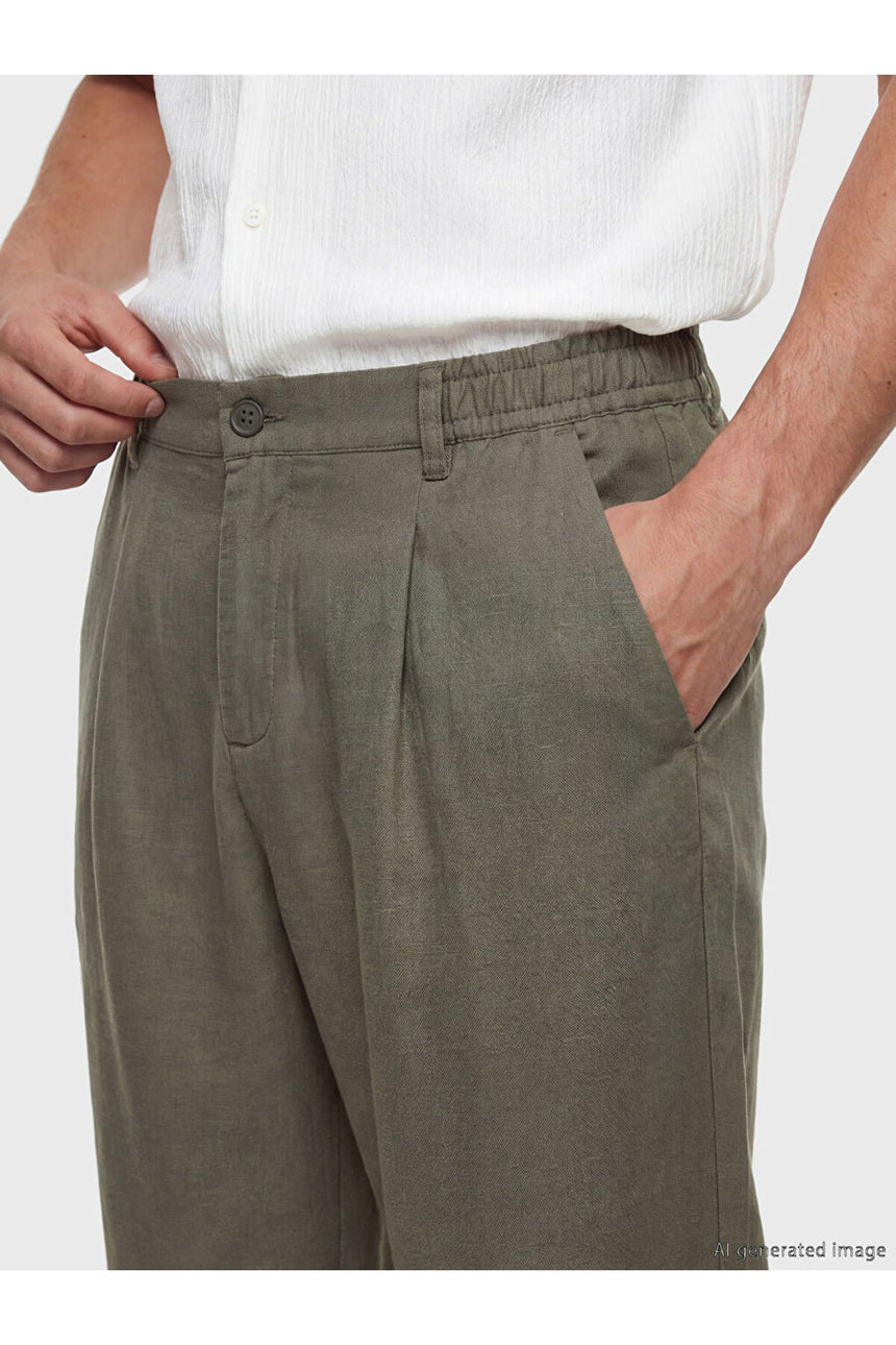 LCW ERKEK S6CV49V8 PNT,V-LYOSEL - Koyu Yeşil