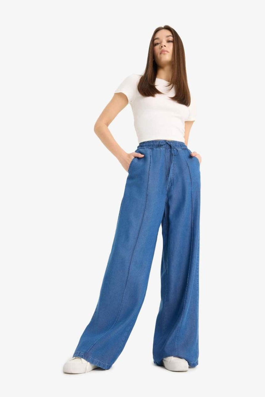 DeFacto Kadın Jean Pantolon D8243AX - Mavi