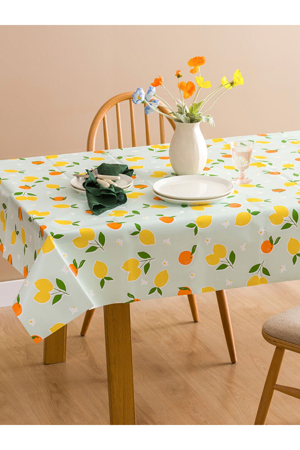 LC Waikiki Home Limon Desenli Masa Örtüsü S65789B8 - Karışık