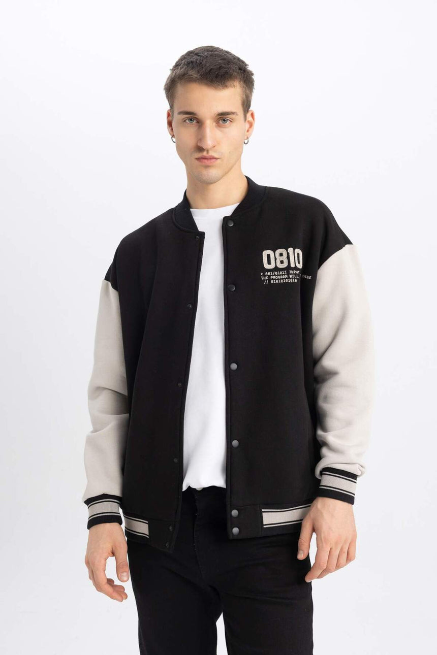 DeFacto Erkek Oversize Hırka A5018AX - Siyah
