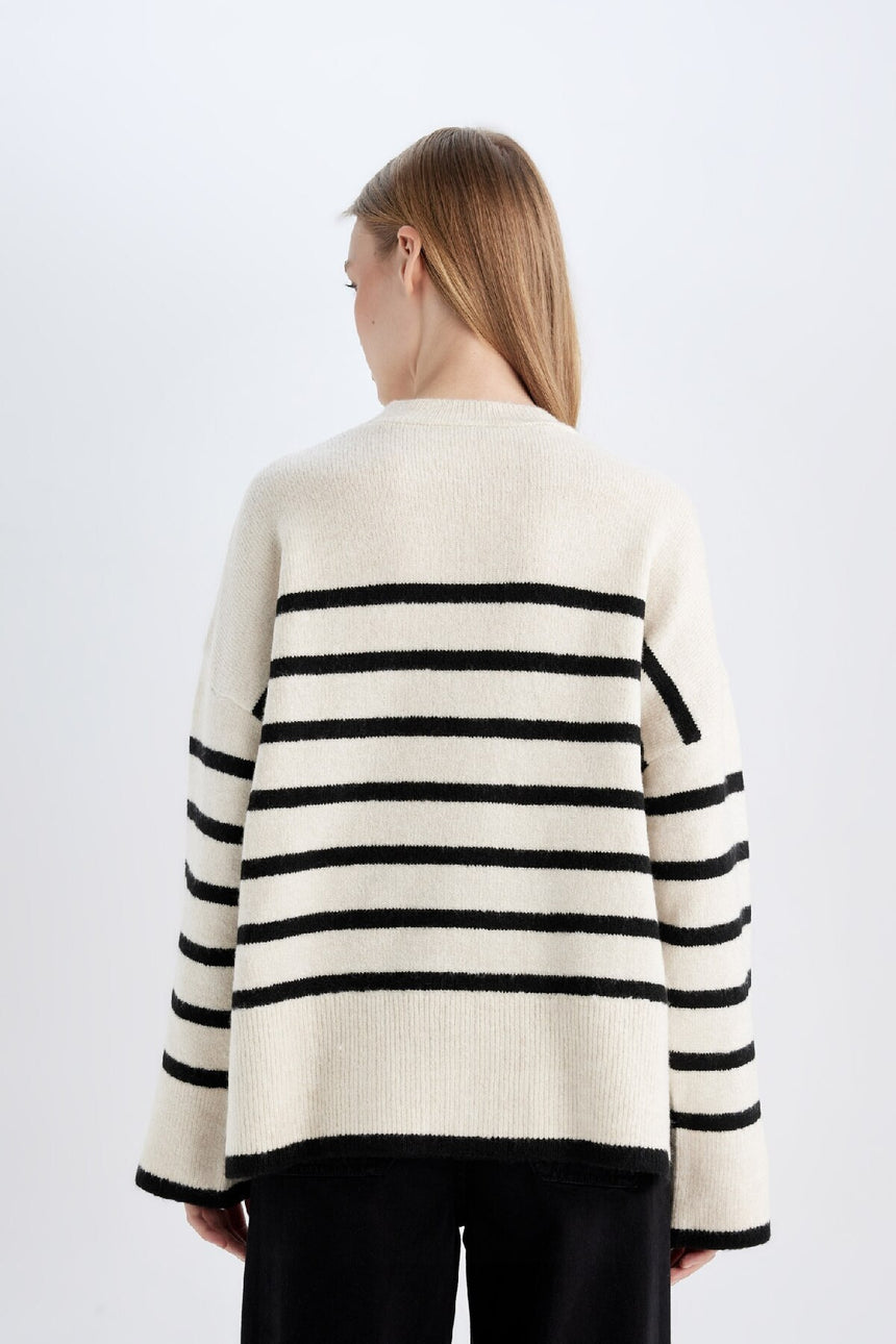Defacto Kadın Pullover A7047Ax - Ekru