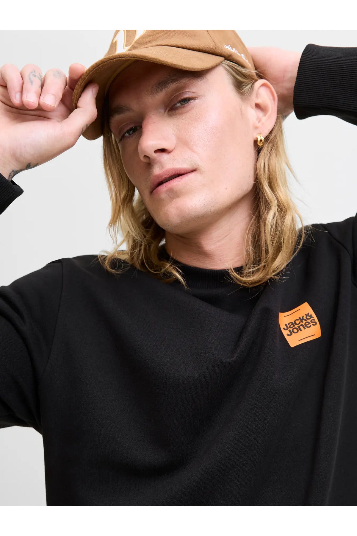 Jack & Jones Rush Erkek Sweatshirt 12298426 - Siyah