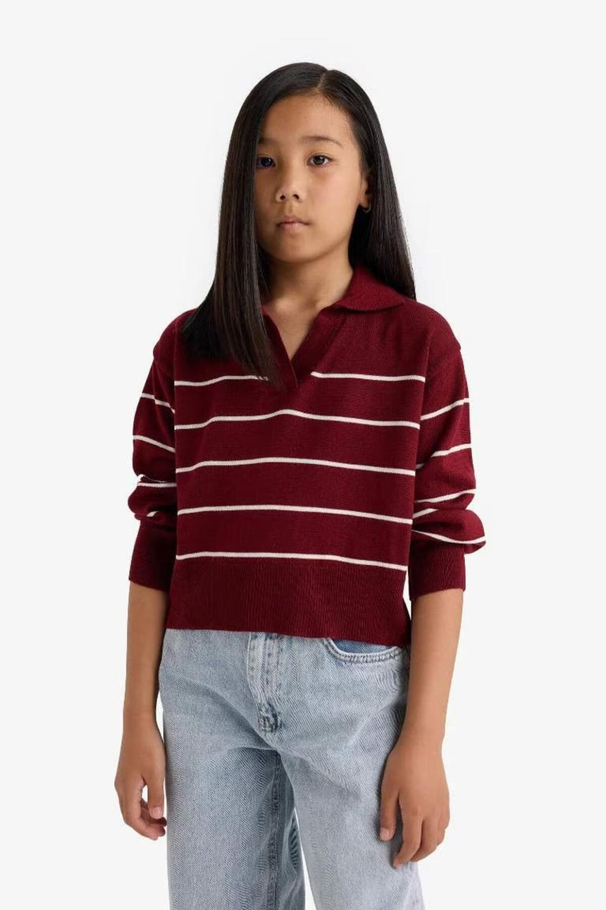 Defacto Çocuk Pullover E7737A8 - Bordo