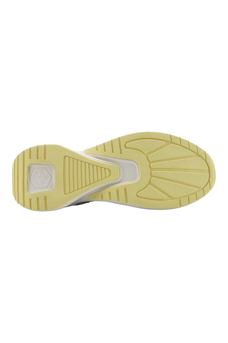Sporline Lumberjack kırık beyaz erkek sneaker ayakkabı taban detayı, tekstil ve PU malzeme yapısı