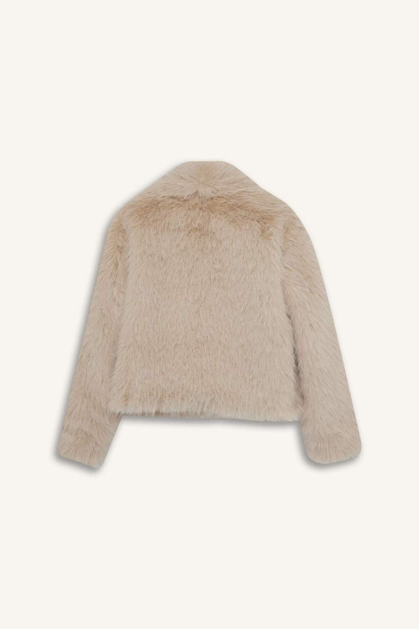Defacto Kadın Faux Fur F2606Ax - Ekru