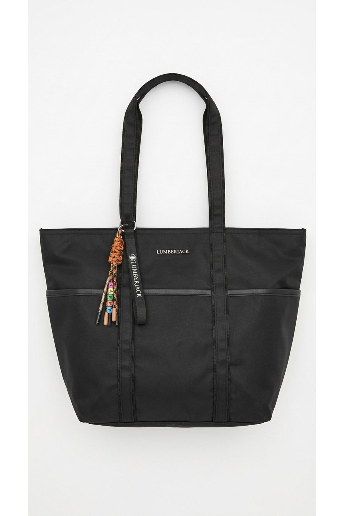 Lumberjack Unisex Tex Seri Shopper Omuz Çantası - Siyah