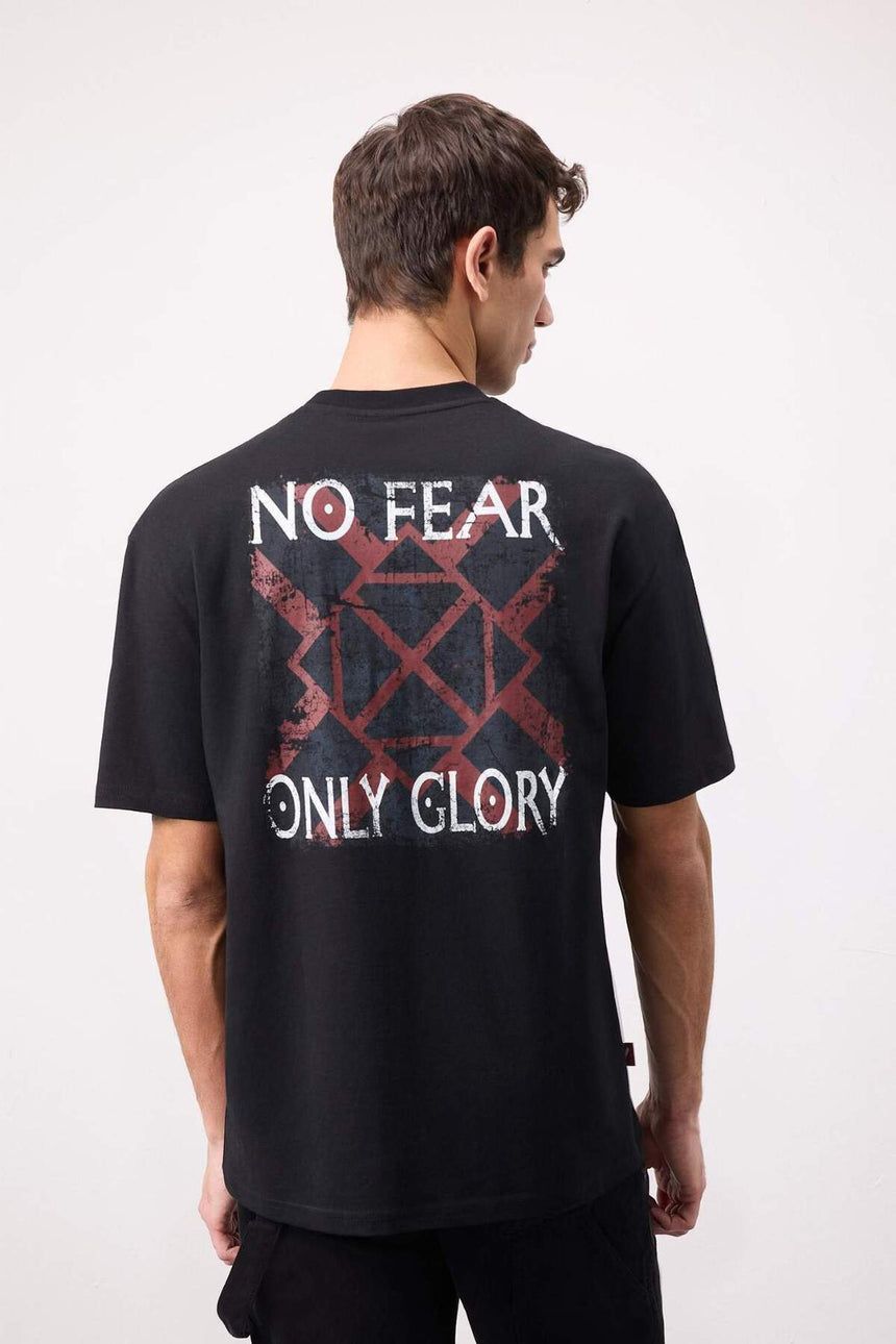 DeFacto Erkek Comfort T-Shirt B8091AX - Siyah