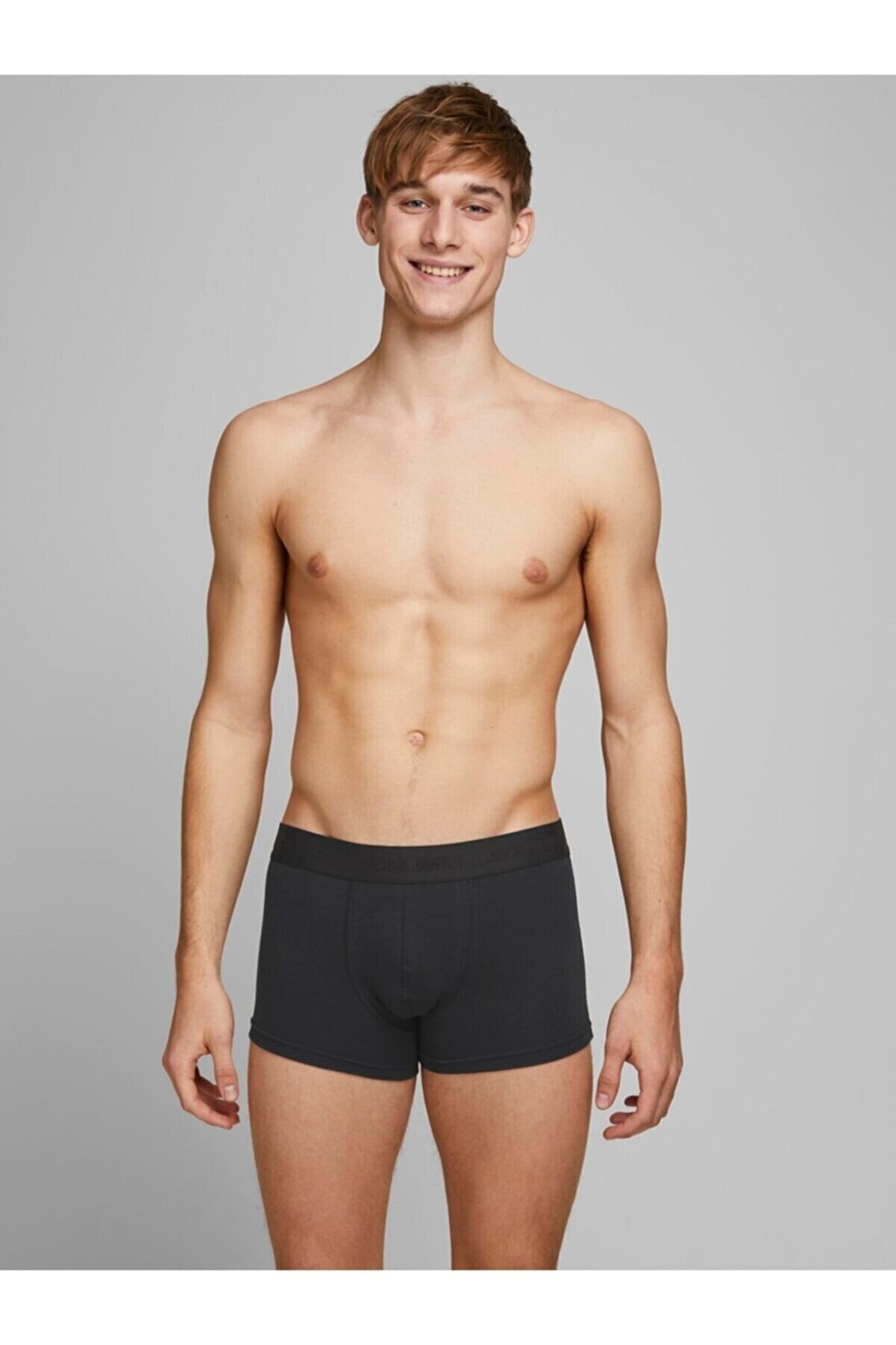 Jack & Jones Tone in Tone Erkek 5'li Boxer 12176266 - Siyah
