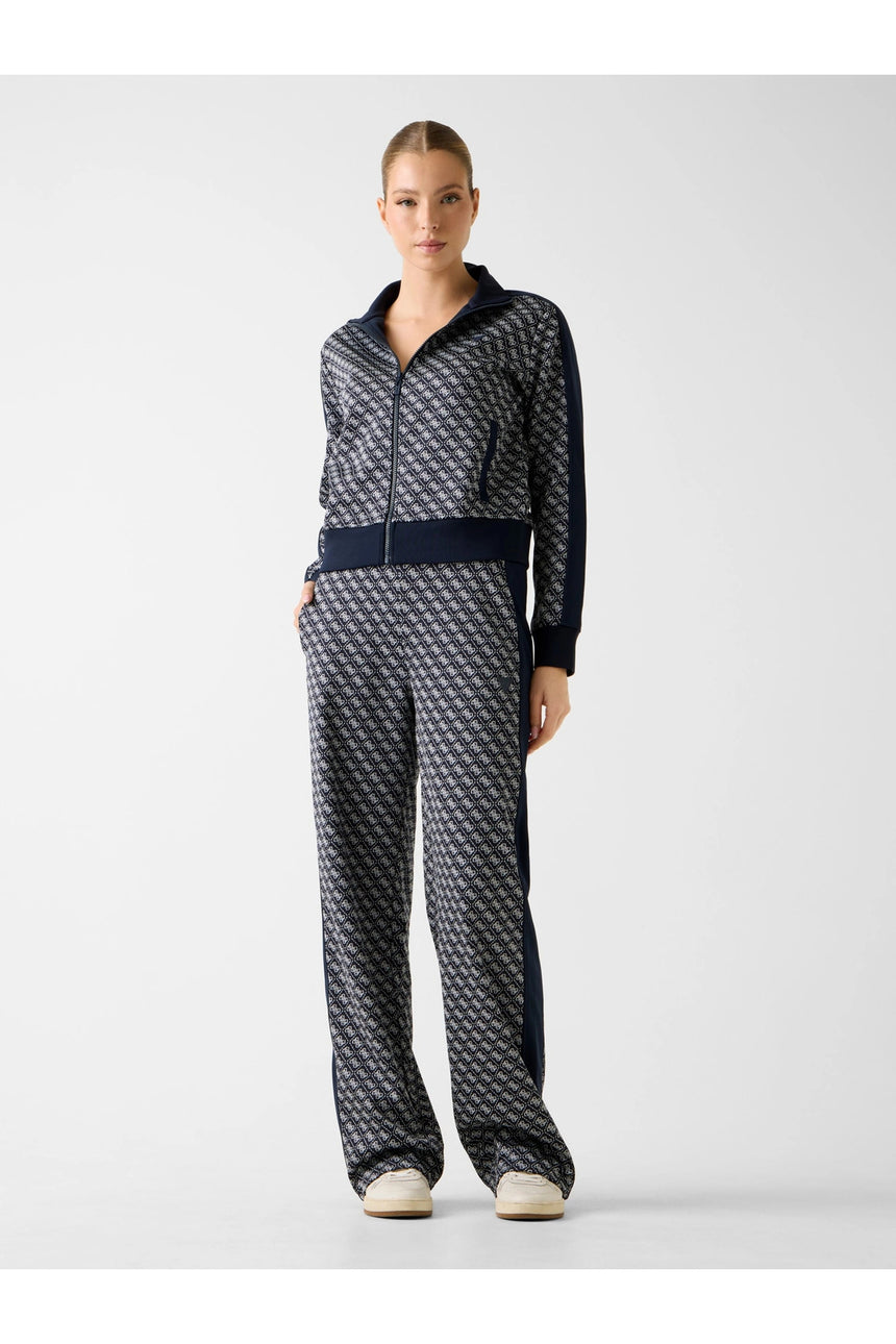 GUESS KADIN MAYA 4G WIDE LEG PAN V6RB09K2042 - Koyu Lacivert