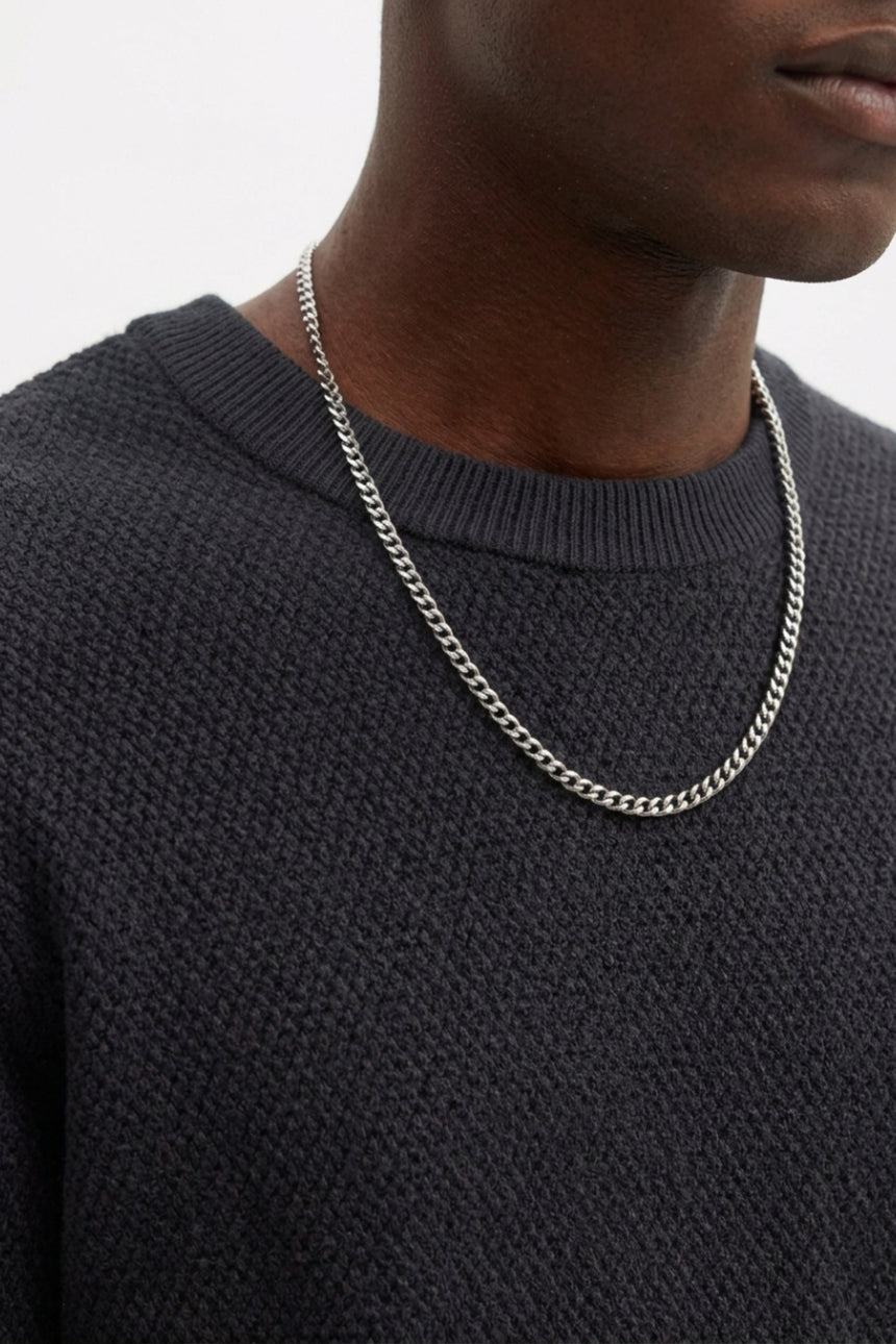 JACK&JONES PLUS JJERYDER KNIT CREW NECK SN PLS 12298715 - Siyah