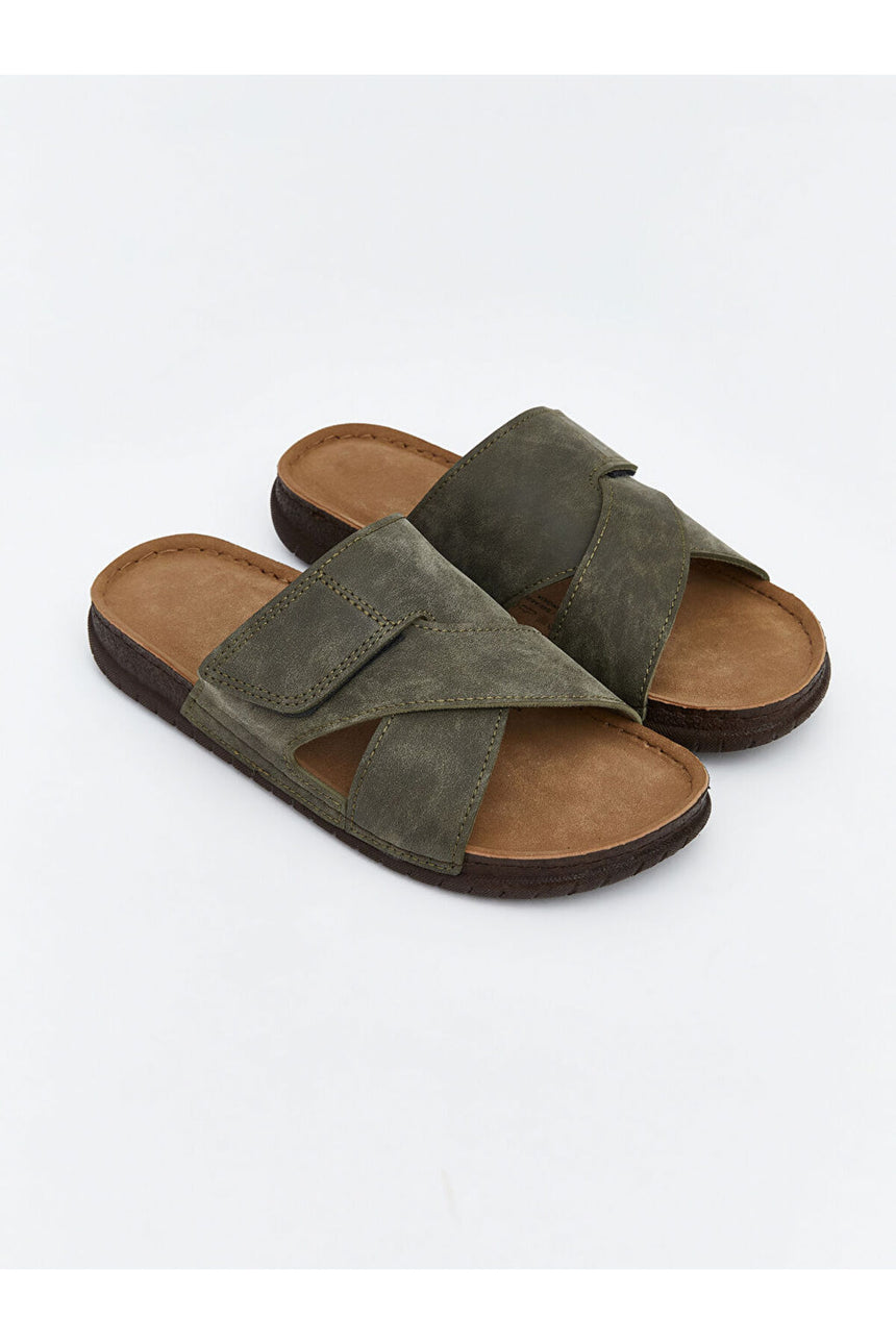 LC Waikiki Erkek Terlik S6EA62F8 - Koyu Yeşil