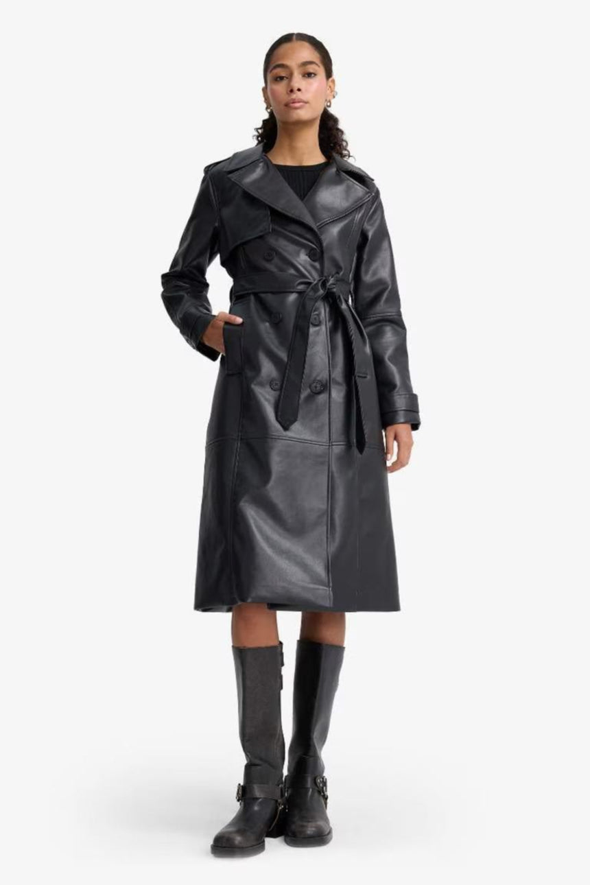 Defacto Kadın Trenchcoat E9873AX - Siyah