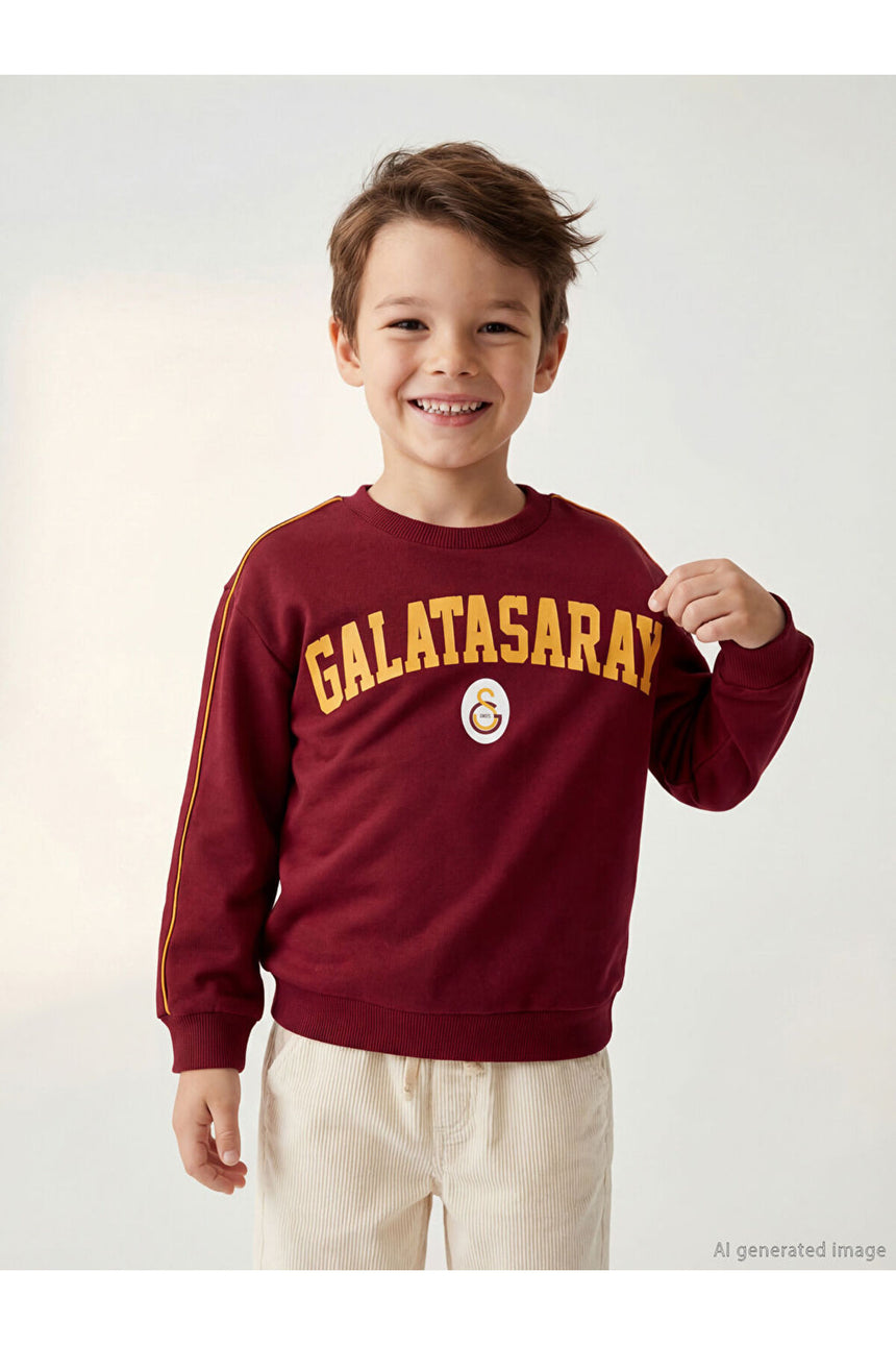 LC Waikiki Çocuk Sweatshirt W5O768B1 - Kırmızı